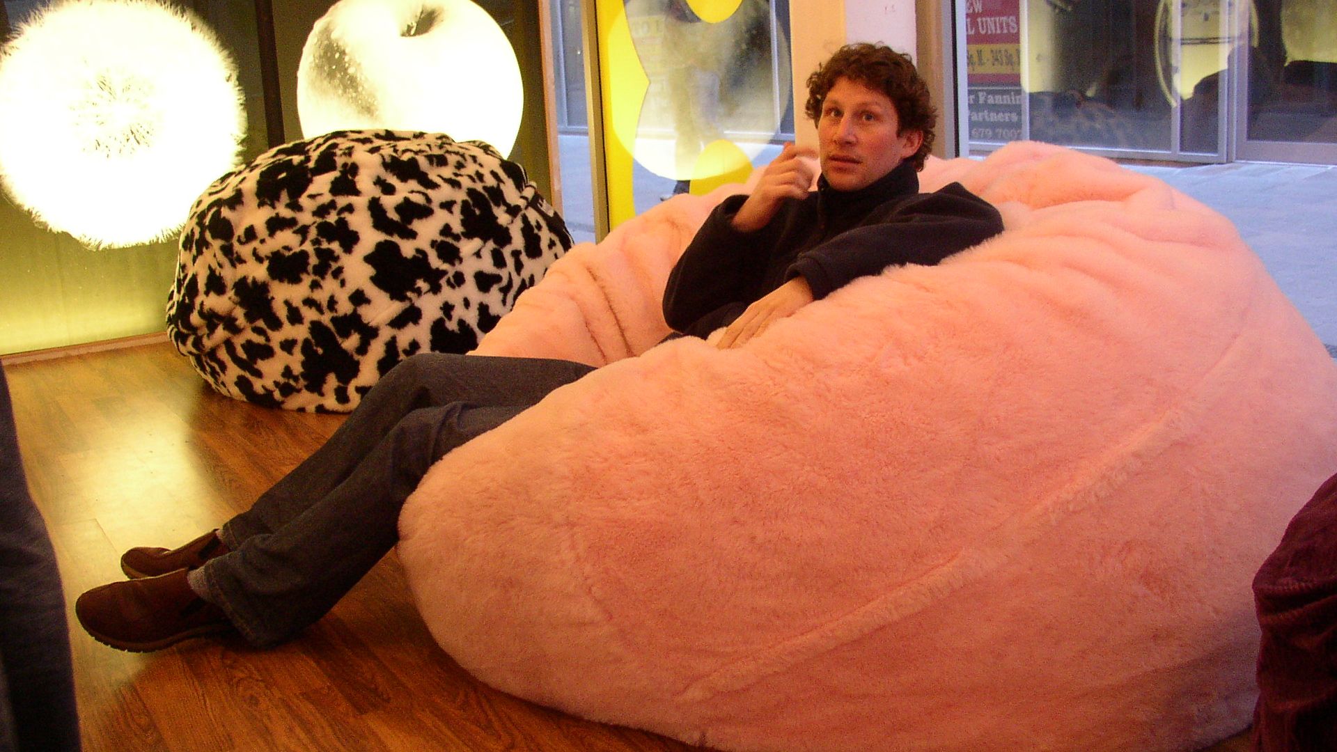 Bean bags in the Budda Bag Shop in Dublin.