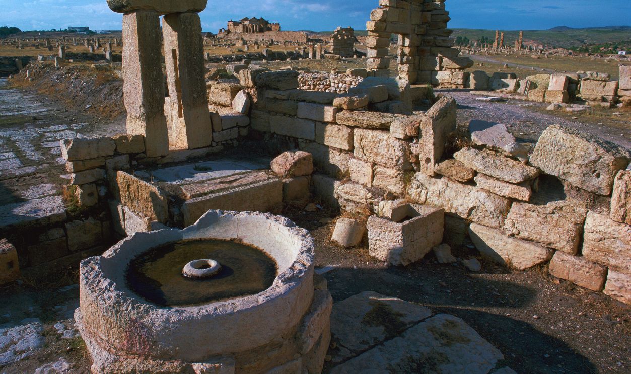Gettyimages - 501581719, Roman olive presses in the city of Sufetula.