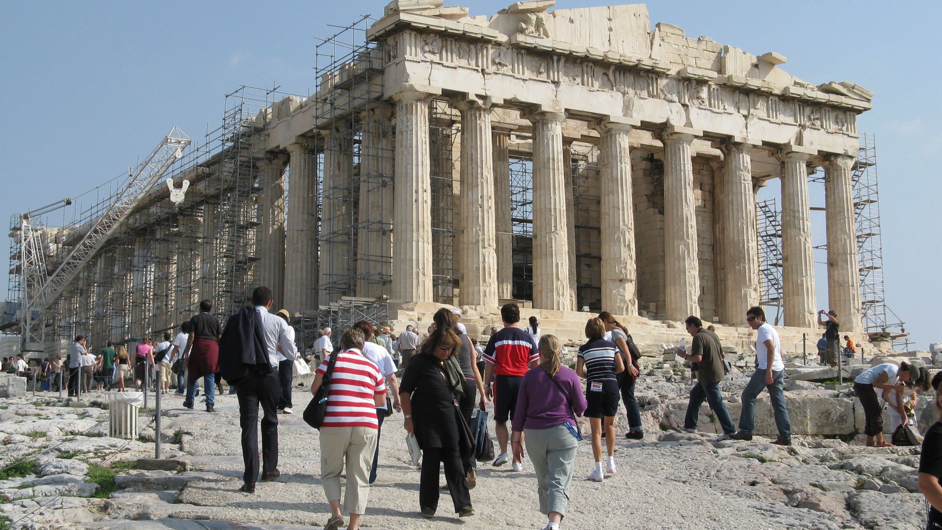 Parthenon - west and north sides.
