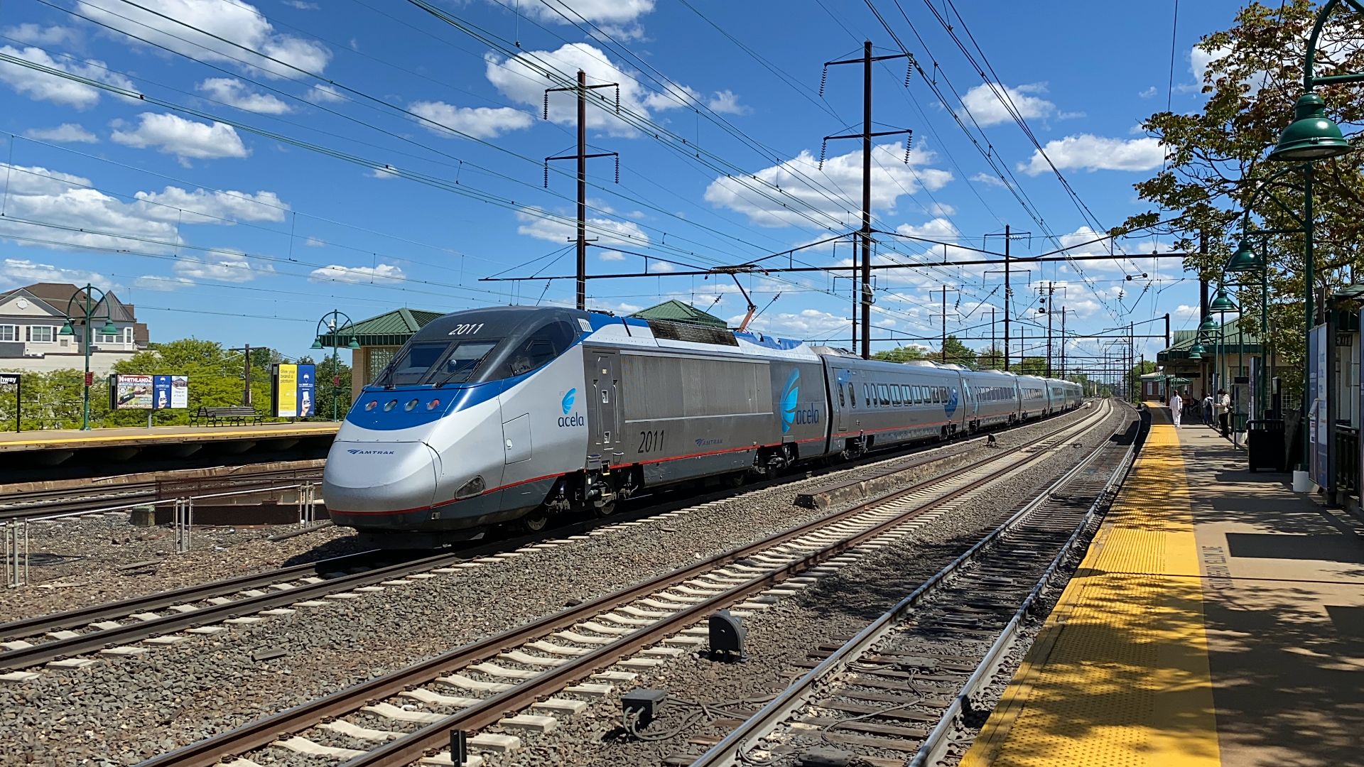 Acela trainset bypassing Rahway