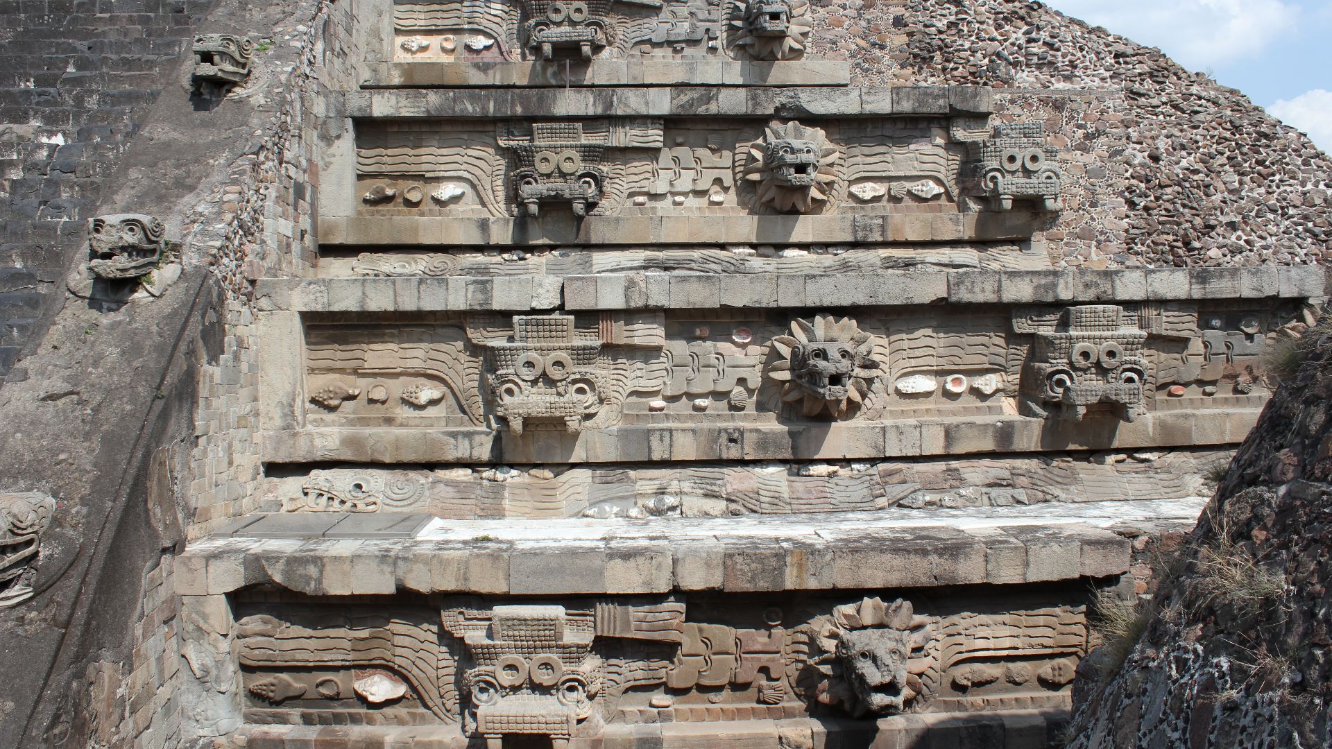 Teotihuacan, Citadel, Temple of the Feathered Serpent
Teotihuacan was an ancient Mesoamerican city located in a sub valley of the Valley of Mexico, located in the State of Mexico near modern-day Mexico City, known today as the site of many of the most arc