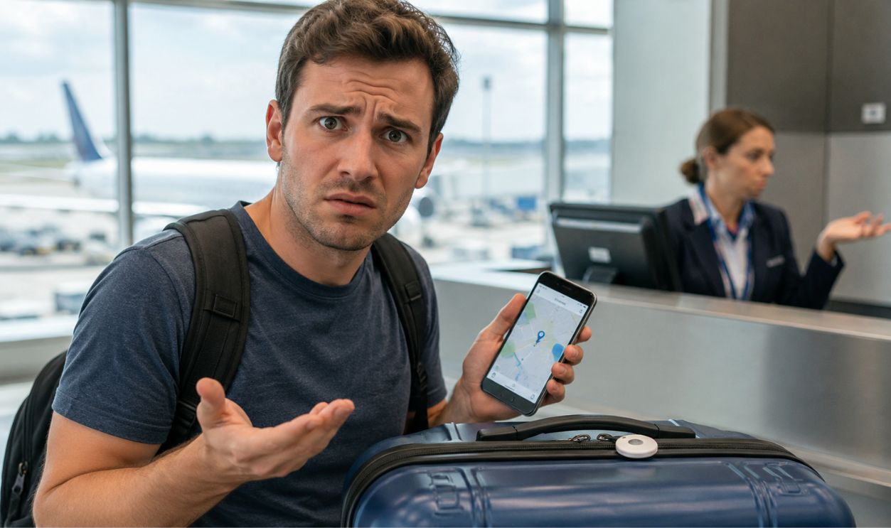 Frustration at the airport counter