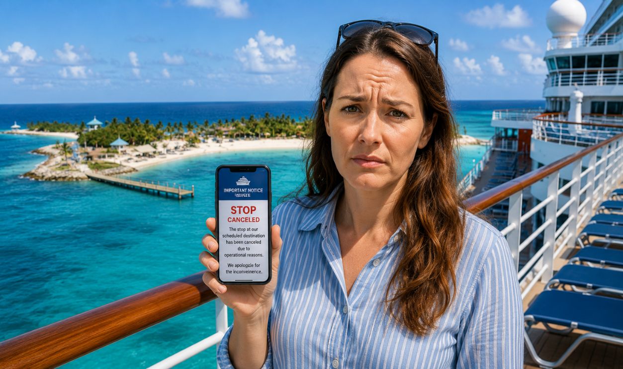 My cruise skipped its private island because of operational reasons.