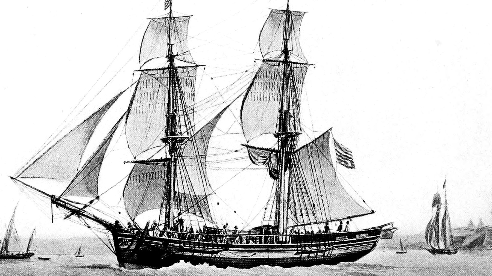 P 305--Illustration from the book Lonely ships and lonely seas by Ralph Paine.
