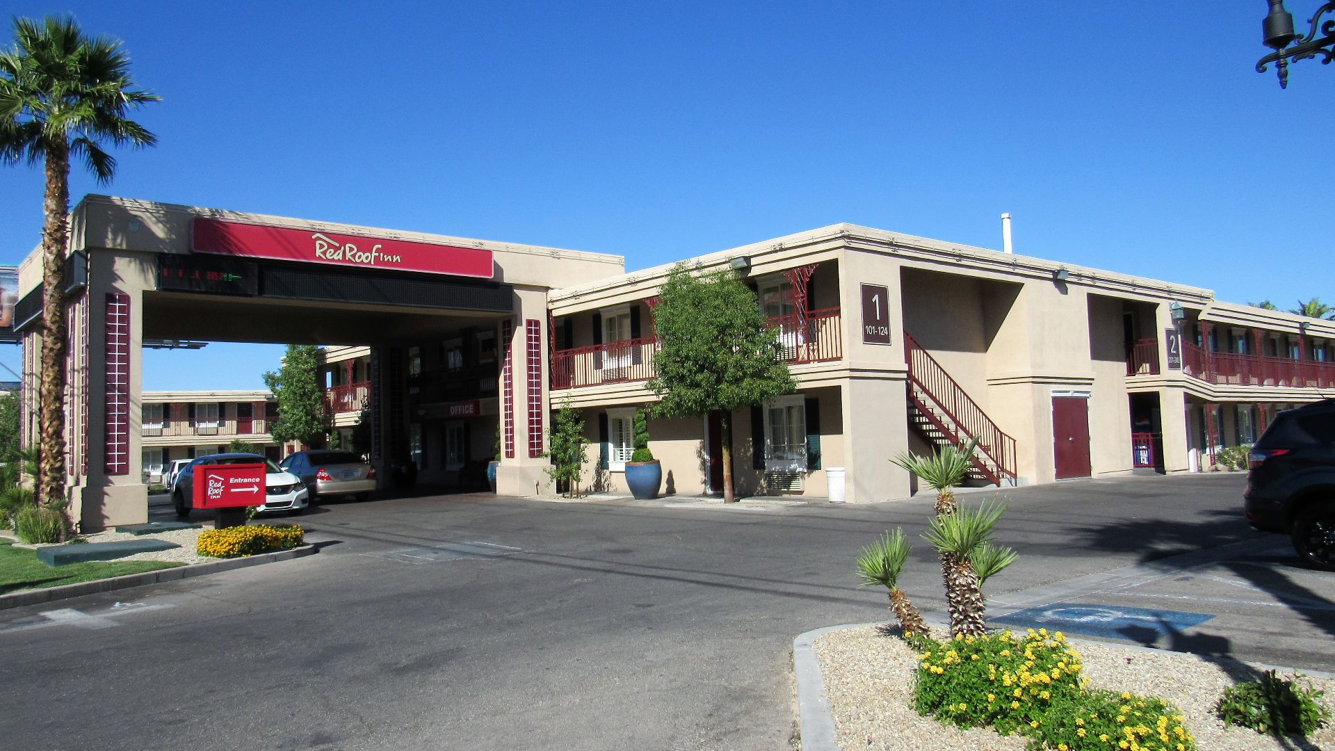 Red Roof Inn on Paradise Road in Paradise, Nevada.