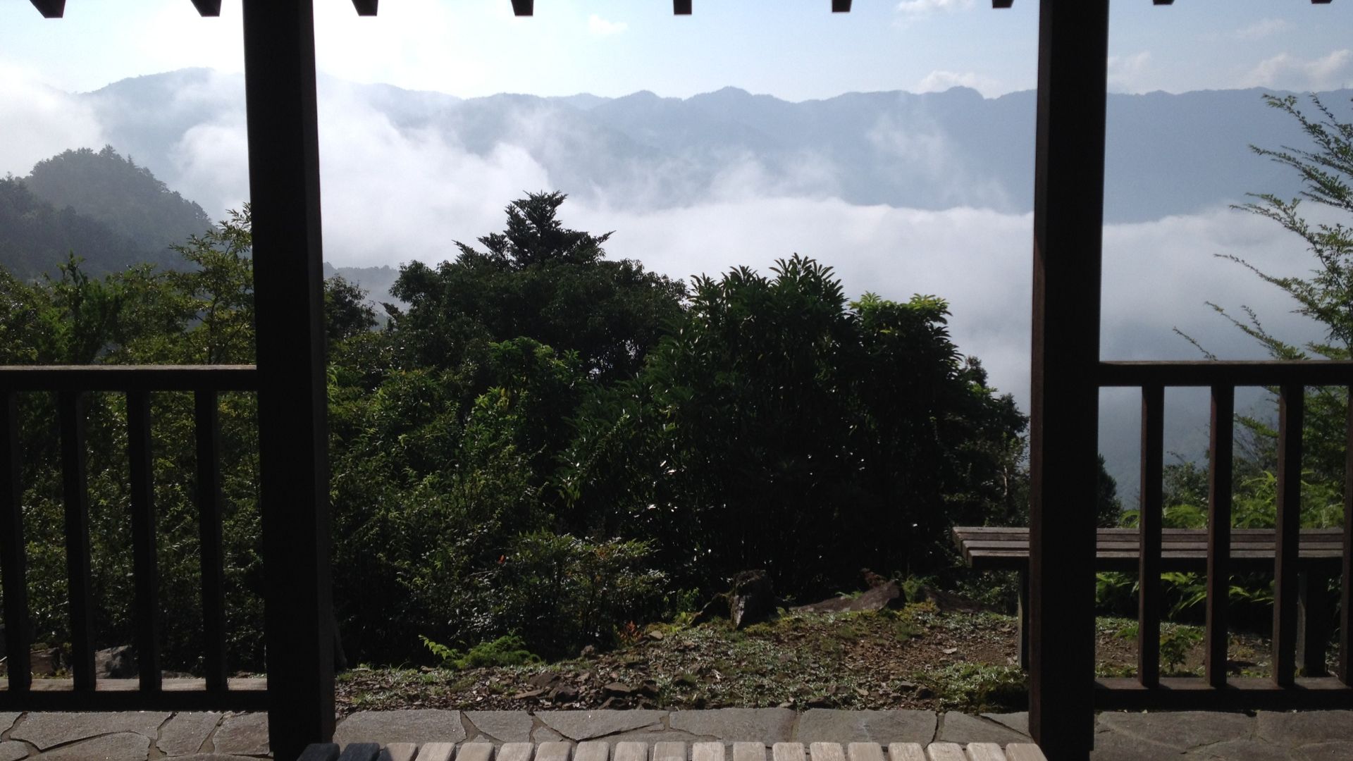 Shelter on an old teahouse site on the Kumano Kodo (Kohechi), near Koguchi