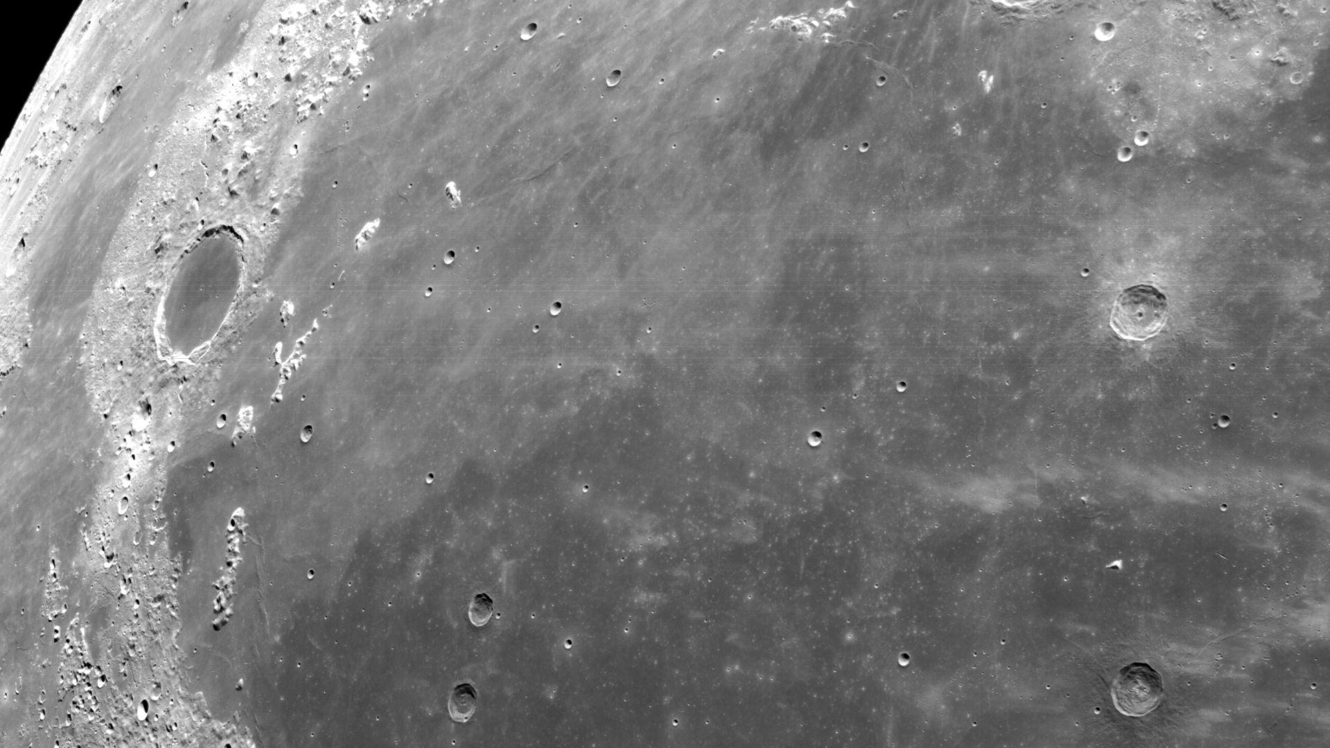 The optical navigation camera mounted on the Orion spacecraft captured these views of the Moon’s surface. On flight day 20 of the Artemis I mission, the spacecraft made its second and final close approach to the Moon before its returned powered flyby burn