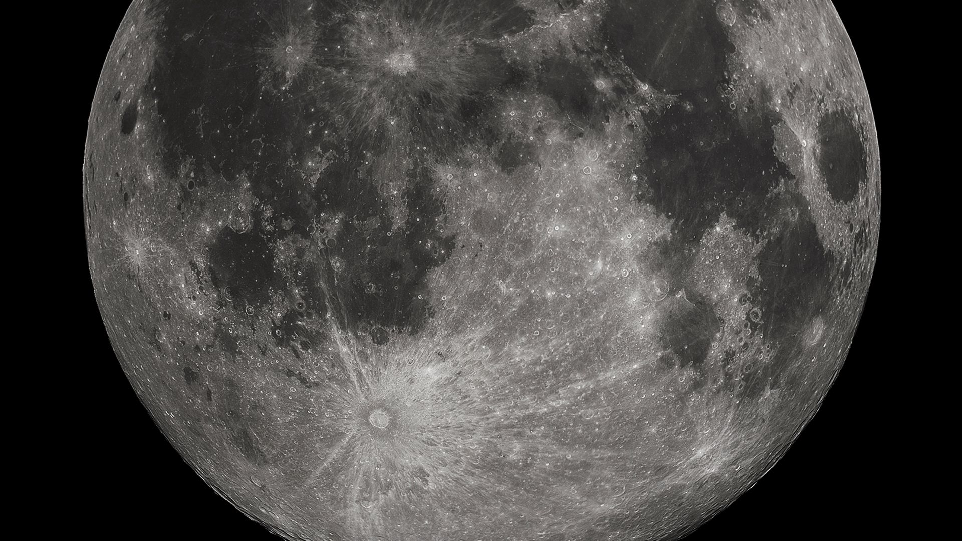 Full Moon photograph taken 10-22-2010 from Madison, Alabama, USA. Photographed with a Celestron 9.25 Schmidt-Cassegrain telescope. Acquired with a Canon EOS Rebel T1i (EOS 500D), 20 images stacked to reduce noise. 200 ISO 1/640 sec.