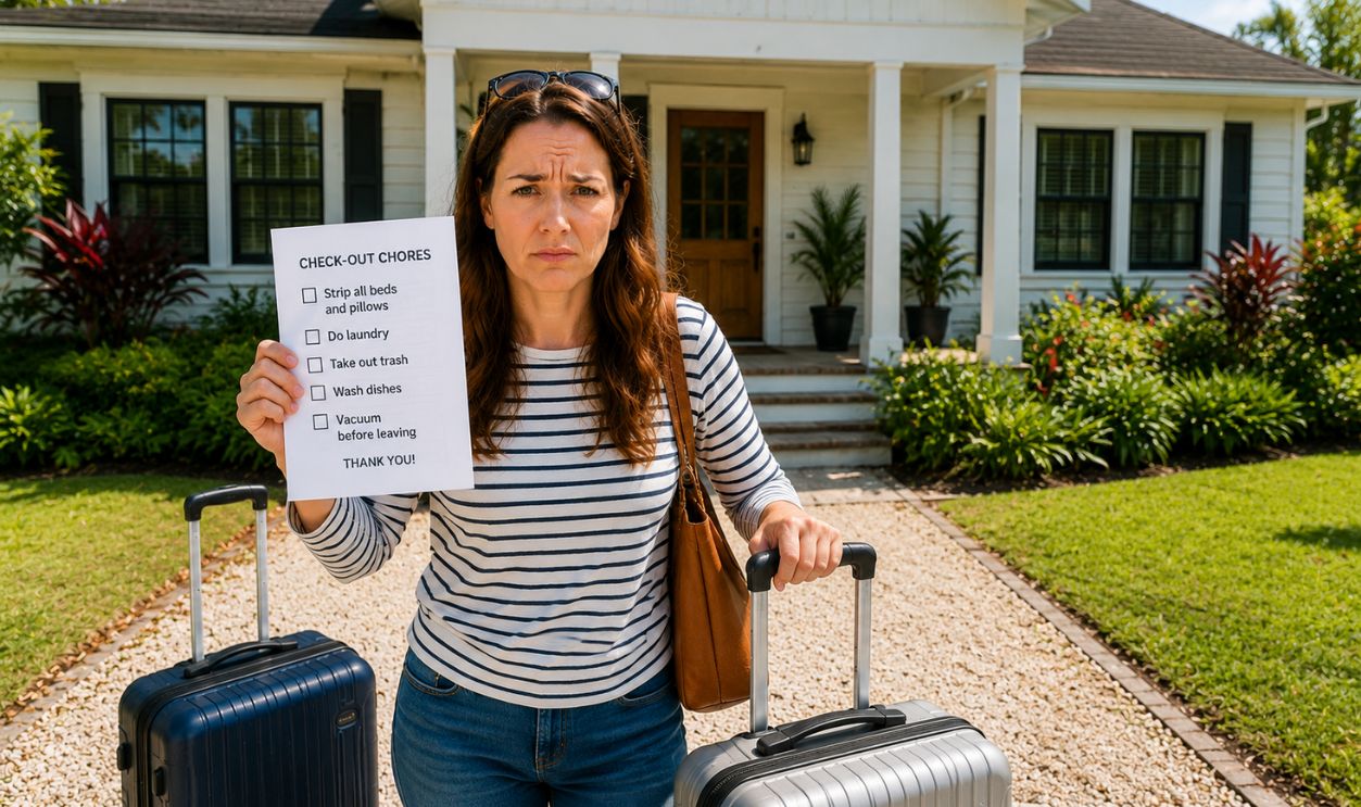 My Airbnb host asked us to strip beds, do laundry, and vacuum before checkout