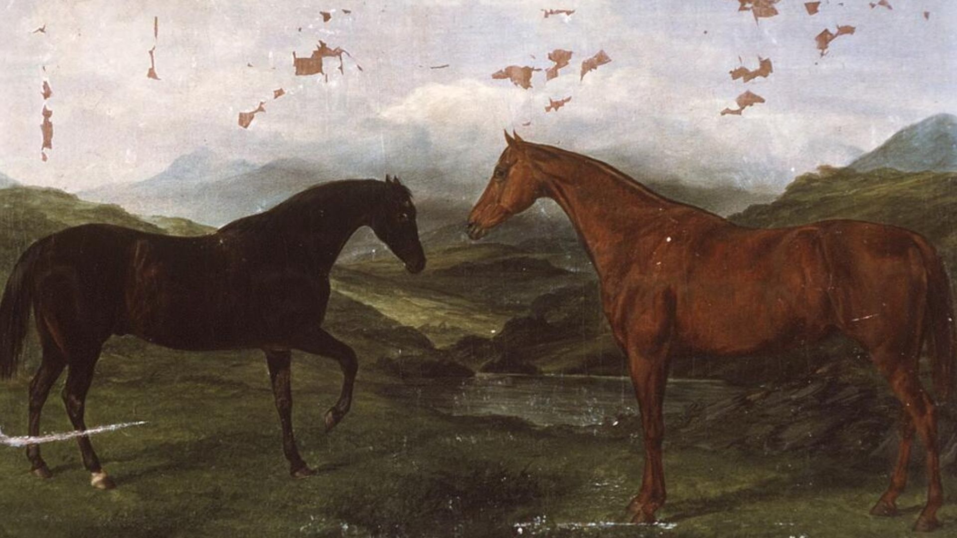 A painting from the Framed Works of Art collection at the National Library of wales.