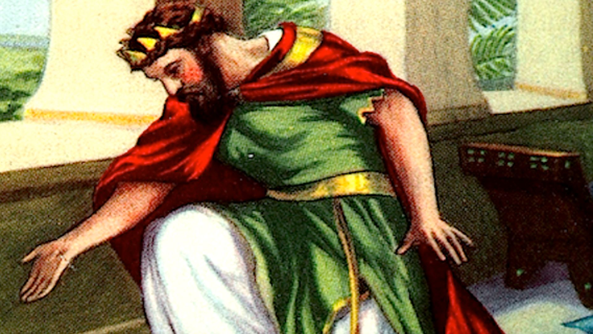 The Holy King Hezekiah bowed before the greatness of God.
