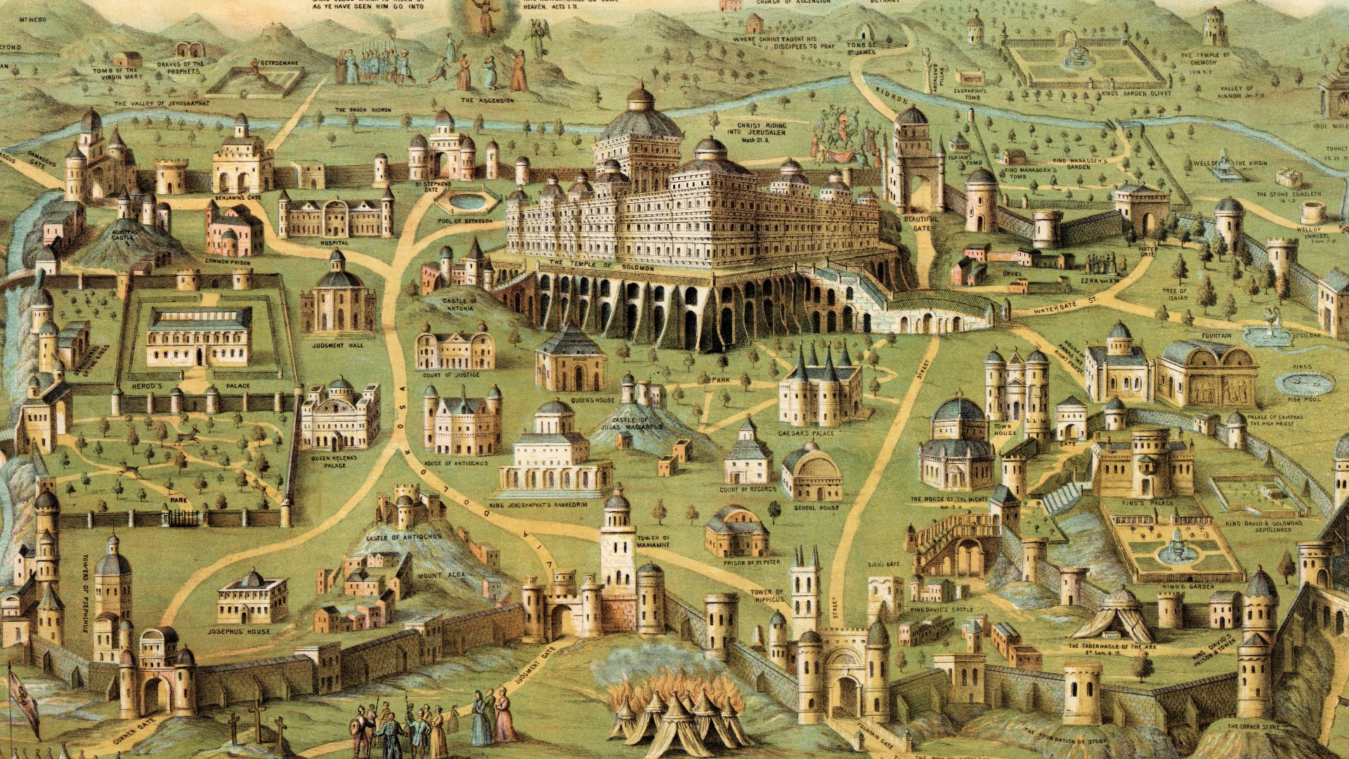 File:The ancient city of Jerusalem with Solomon's Temple (LOC pga.02305).jpg