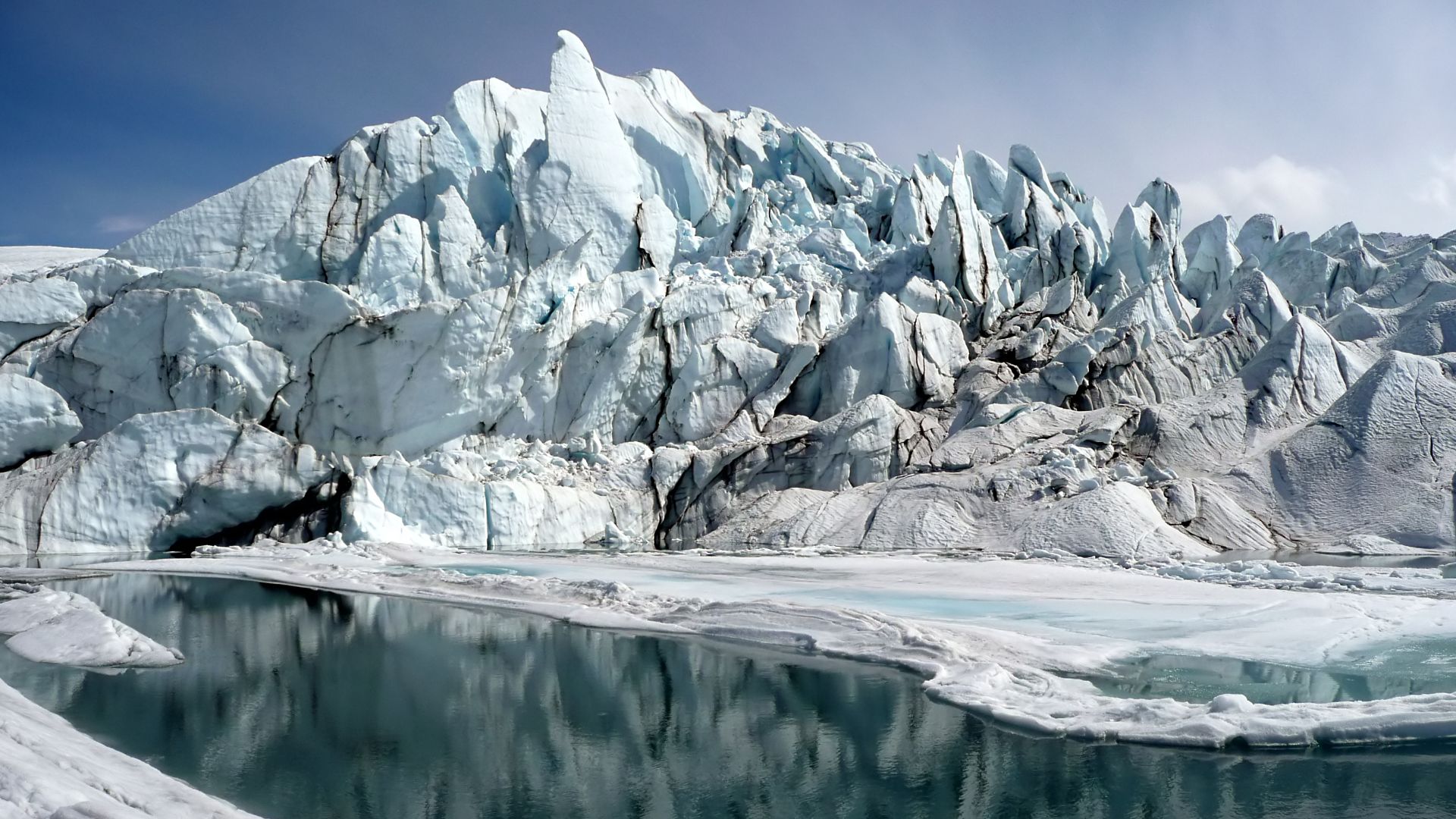 Mouth of the Matanuska Glacier in Alaska.