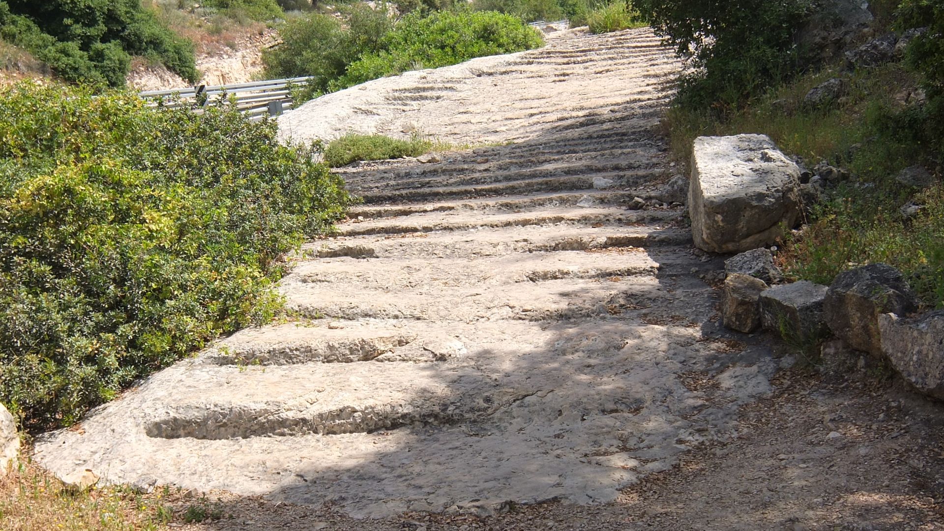 Old Roman road, adjacent to regional hwy 375 in Israel
