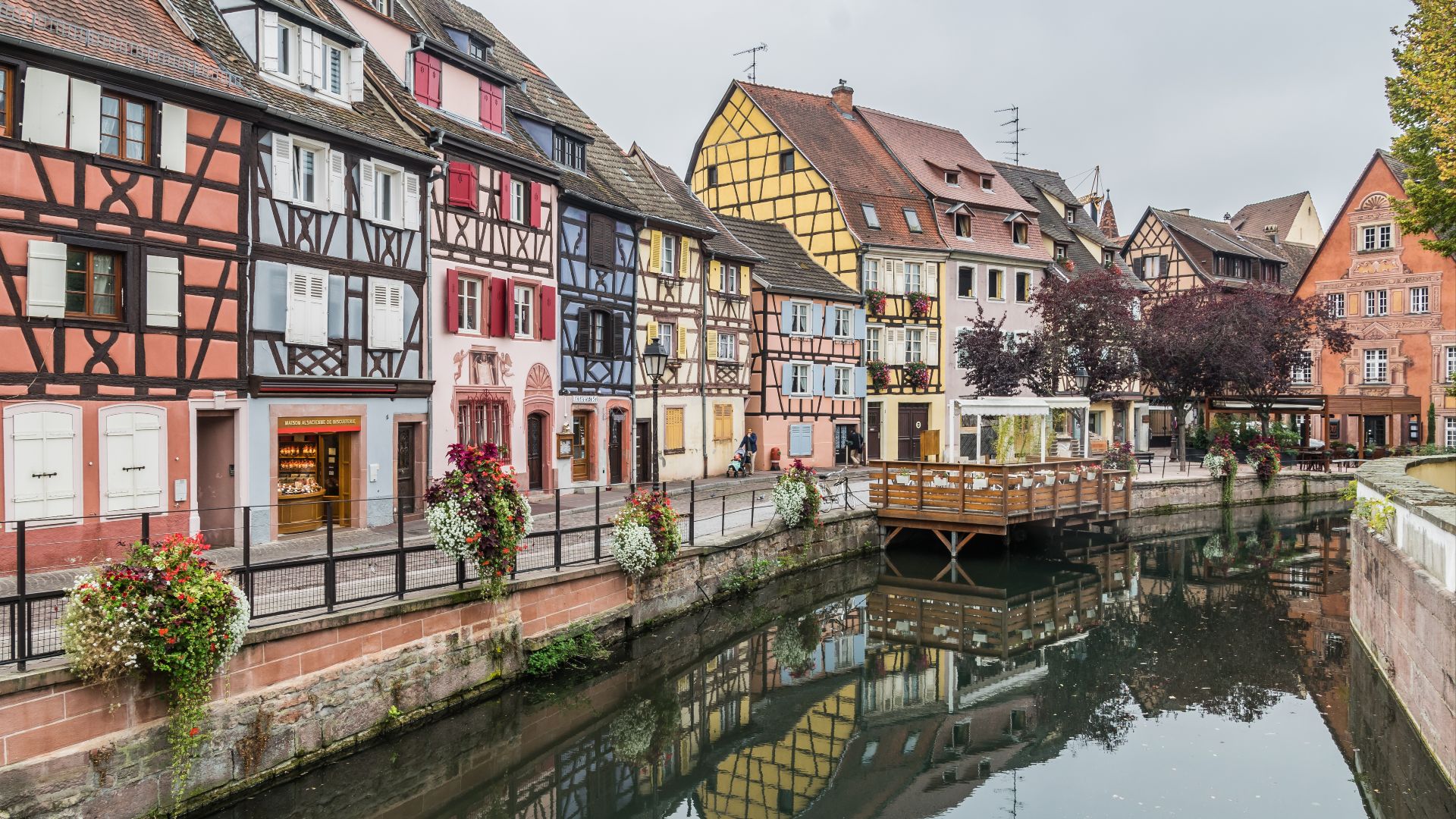 Little Venice in Colmar, Haut-Rhin, France