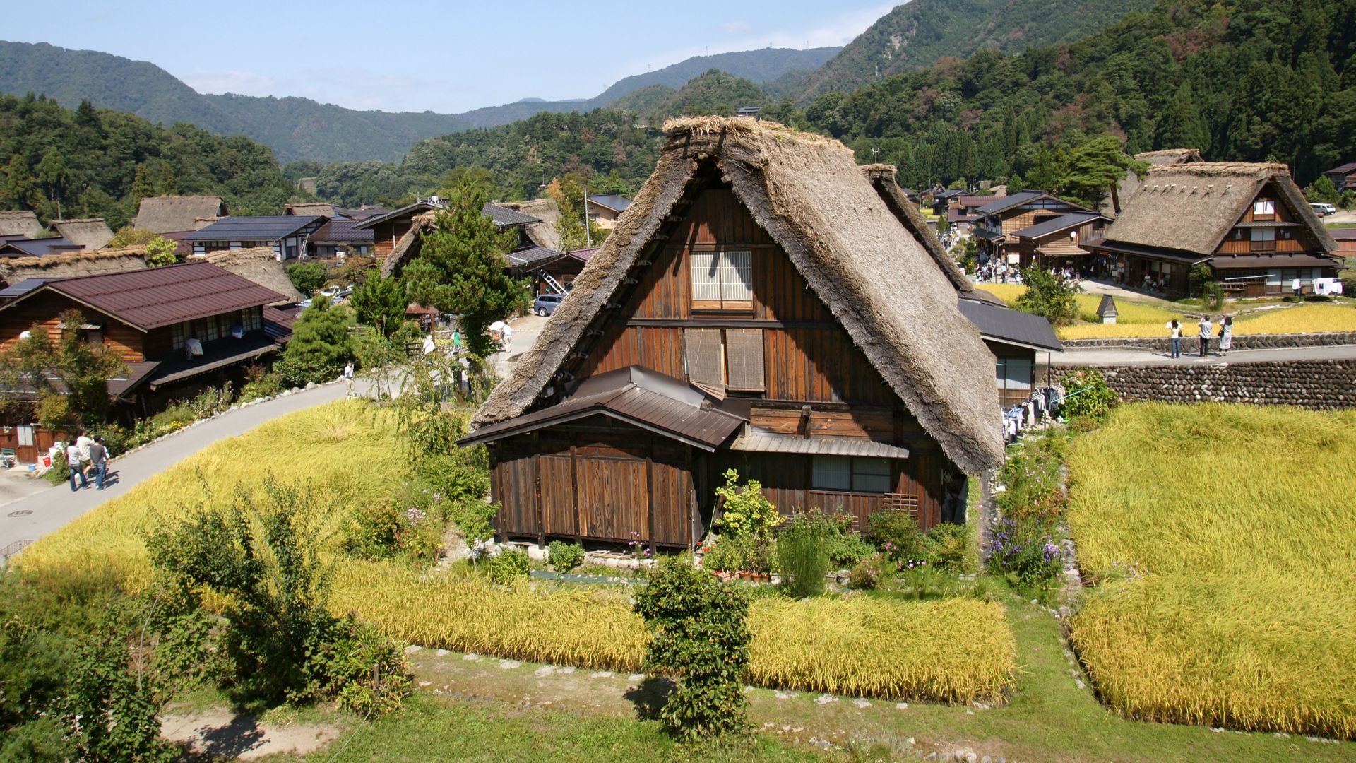 Shirakawa-go (Ogi) in Shirakawa, Gifu prefecture, Japan