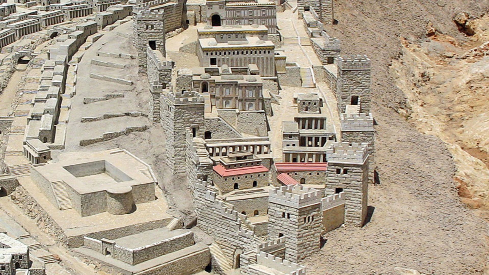 The Second Jerusalem Temple. Model in the Israel Museum.