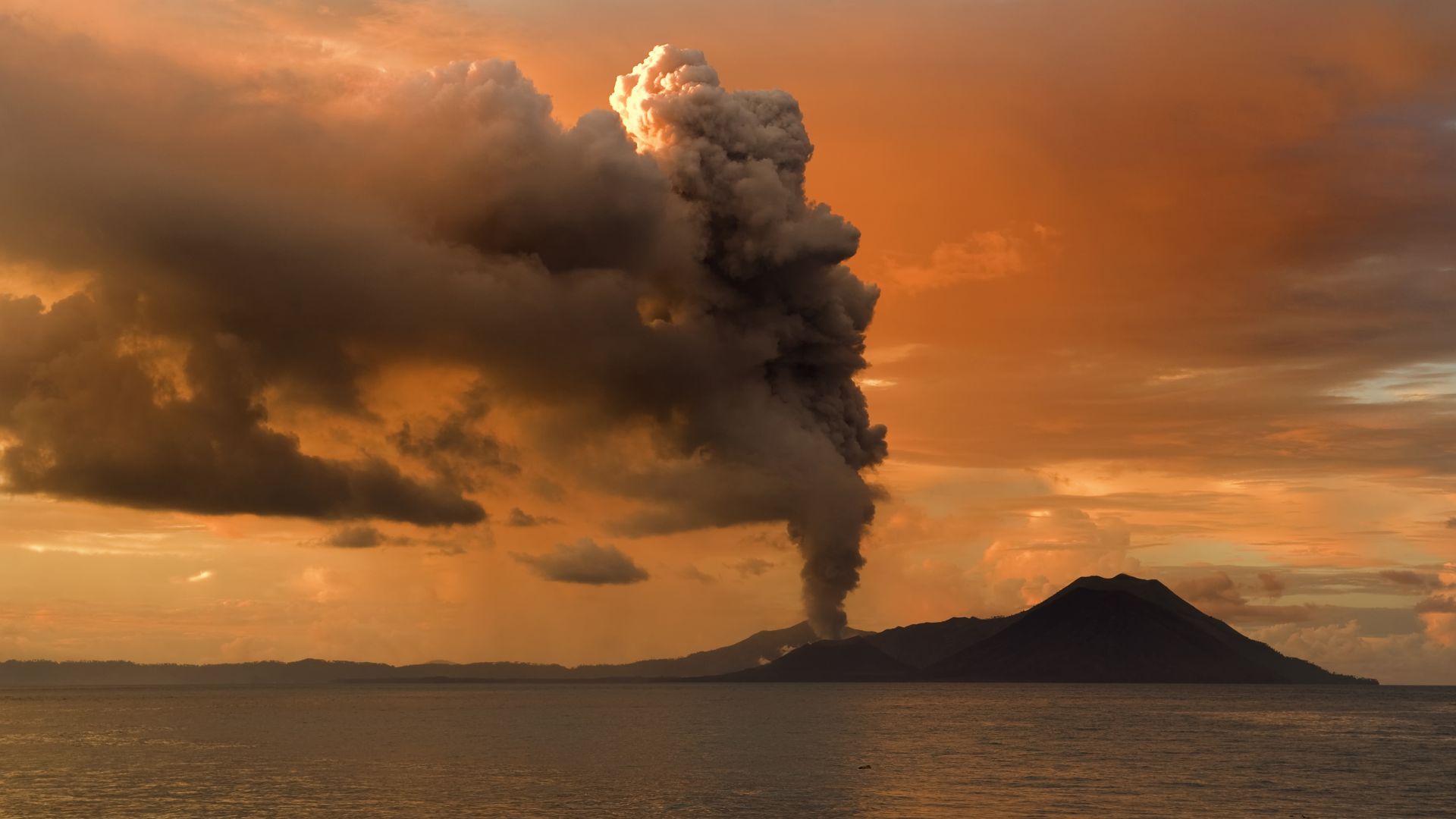 Tuvurvur volcano - part of Rabaul Caldera –– Papua New Guinea