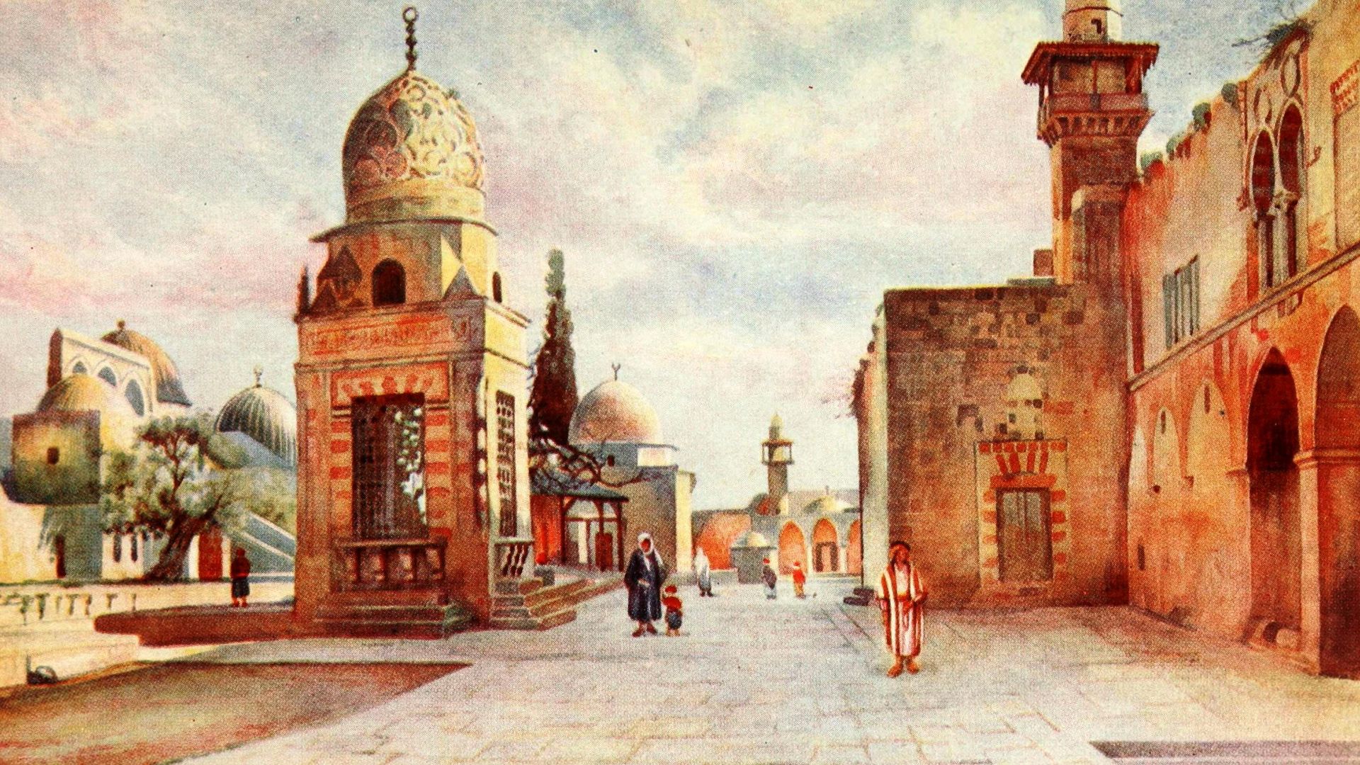 File:Jerusalem, The dome of Kait Bey, Haram-Es-Shereef. Cairo, Jerusalem, and Damascus (1912).jpg