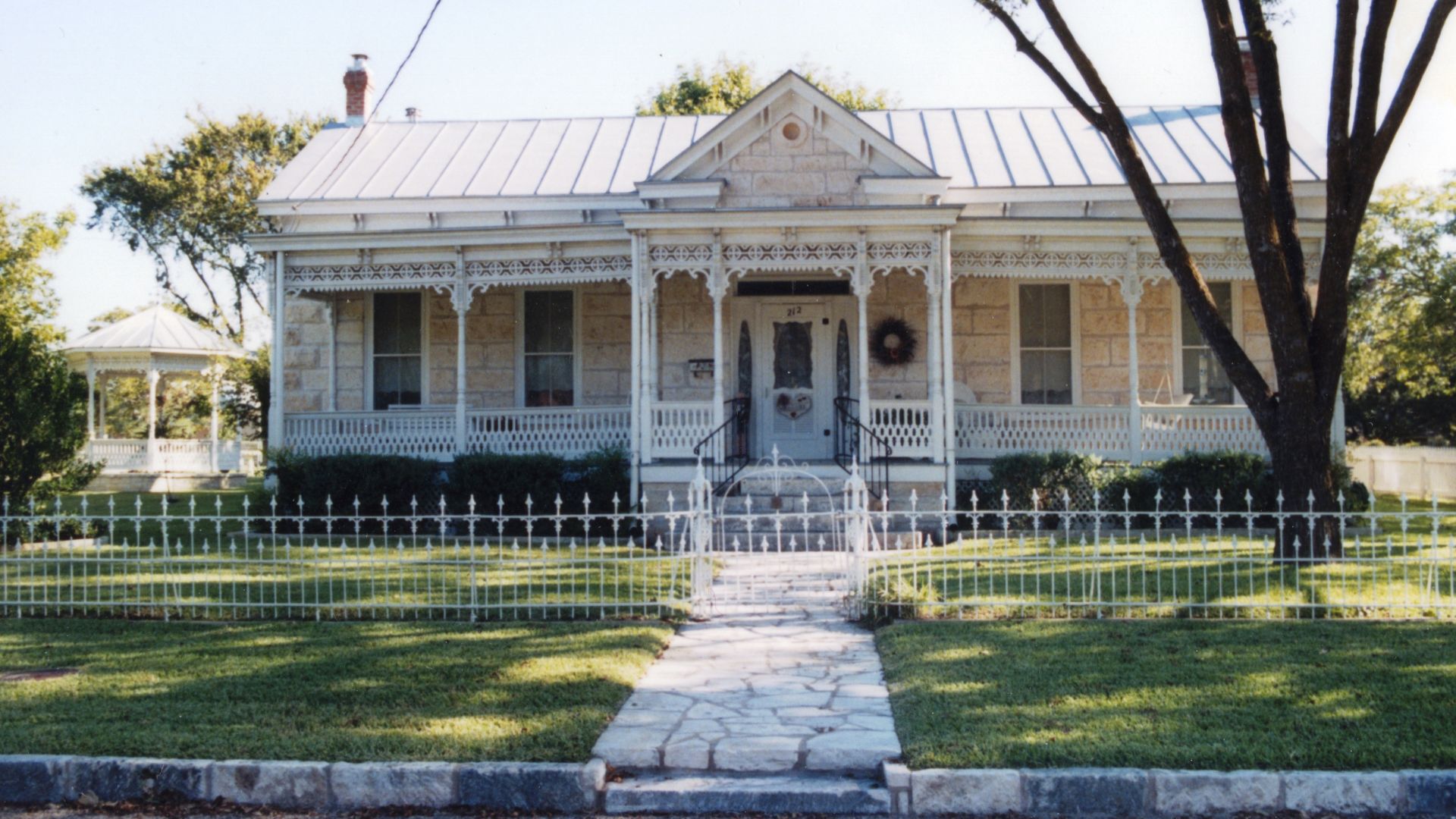 The Adolph Gold House at 212 East Travis Street in Fredericksburg, Texas, was built in 1901 and became a Recorded Texas Historic Landmark in 1990-91.