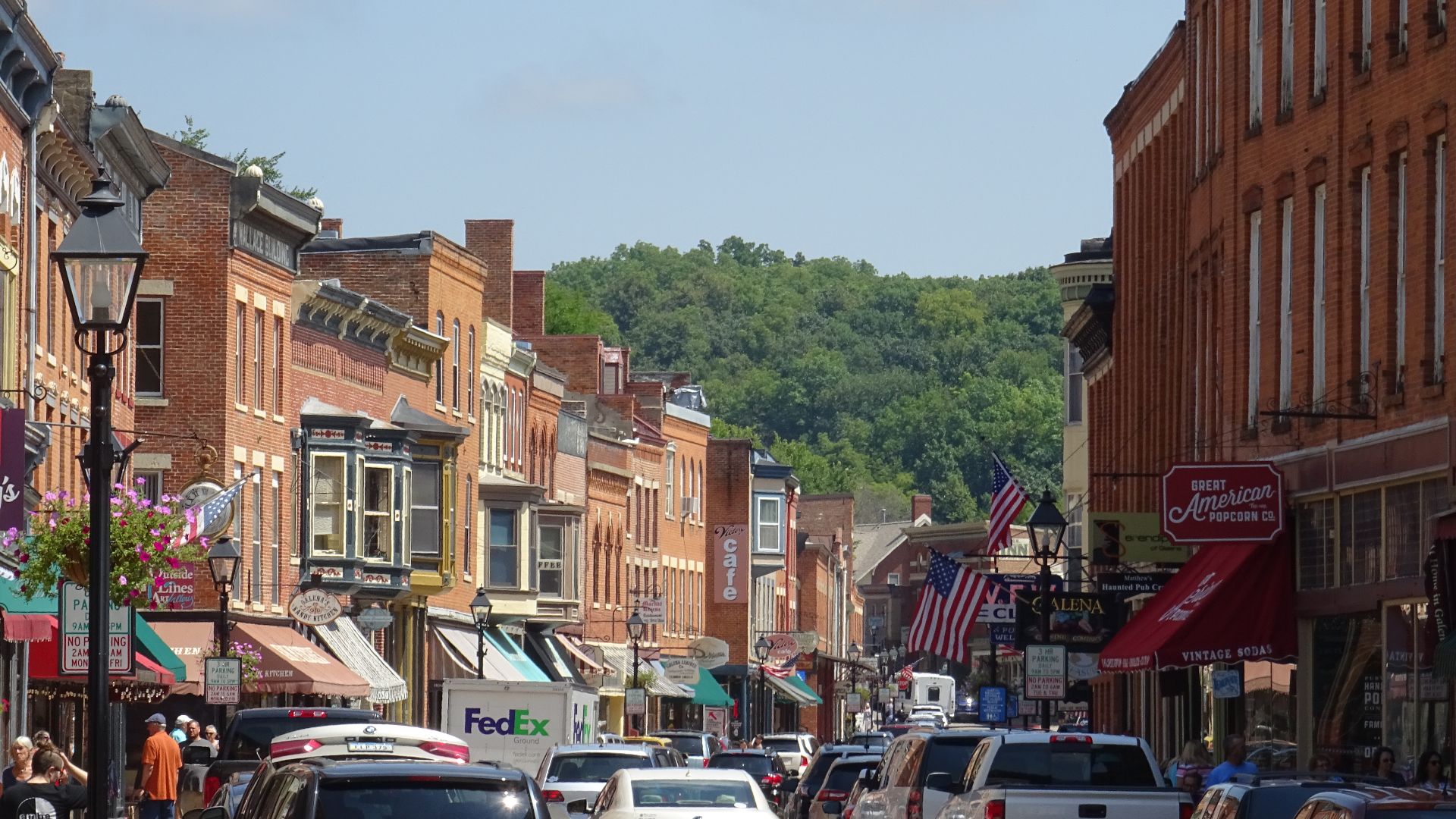 Looking east on Main Street, Galena, Illinois, United States.