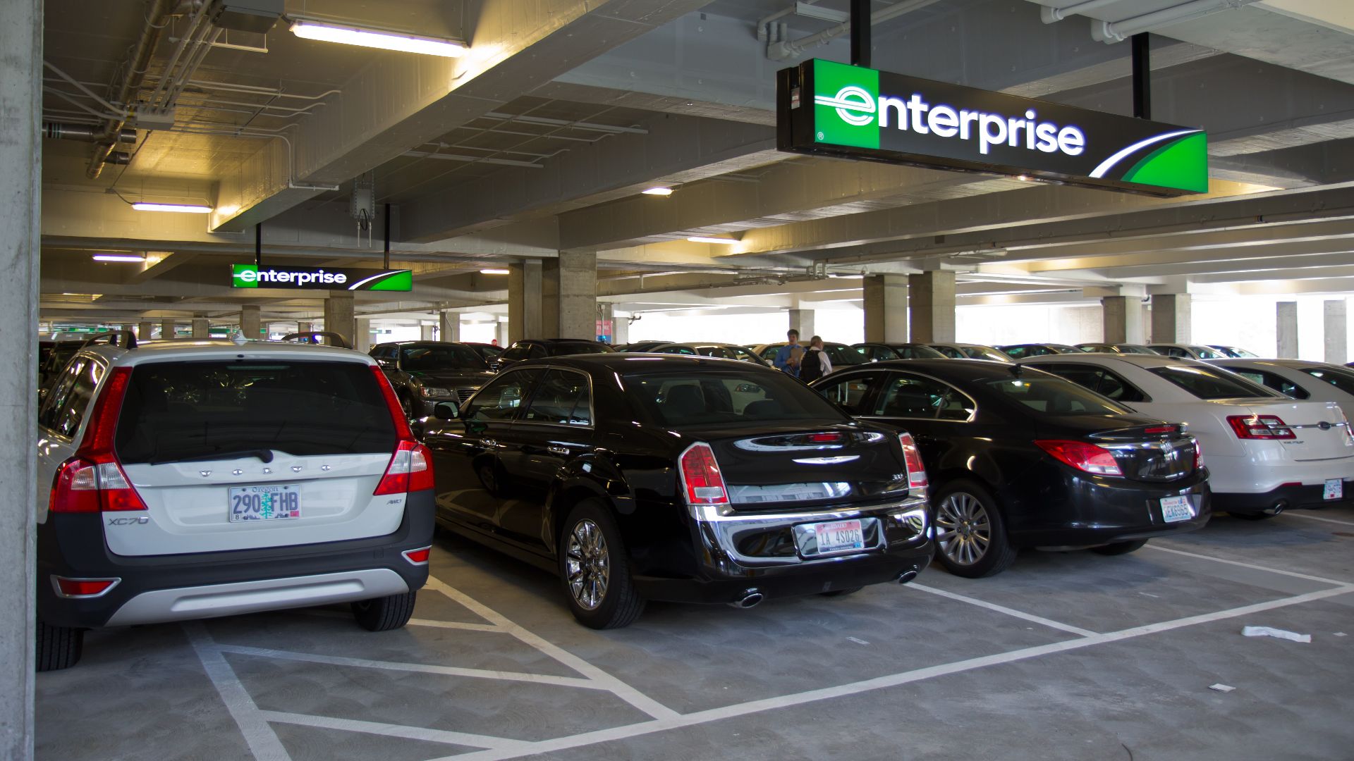 Hard to believe this place is so full up that Enterprise has to start inventing parking spaces...