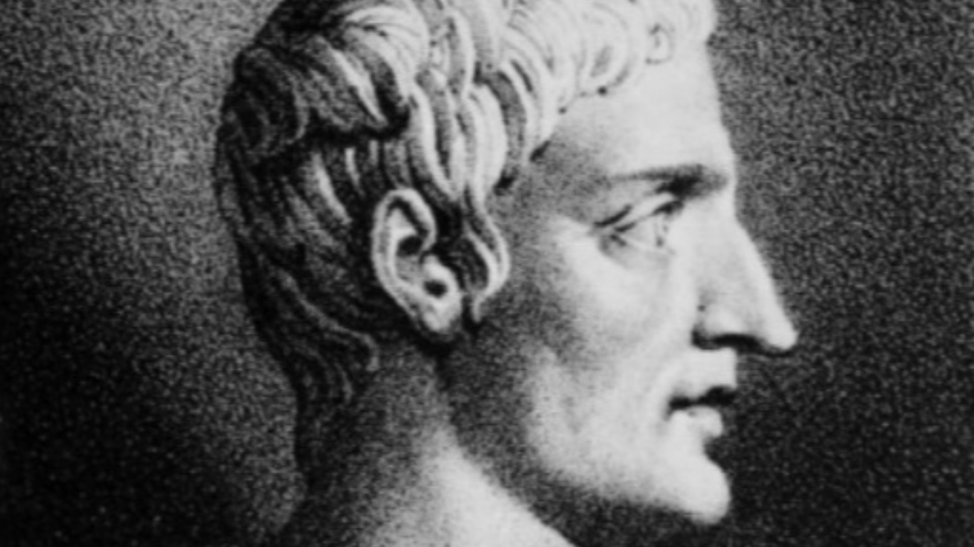 Drawing of the Roman historian Cornelius Tacitus by Julien, based on an antique bust.