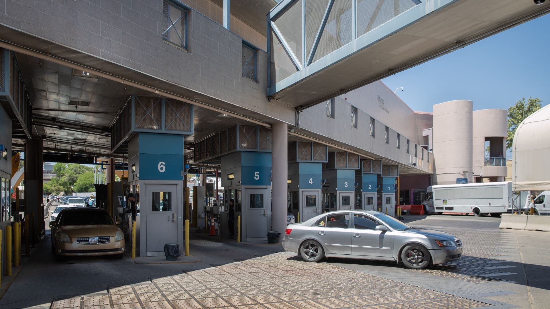 Vehicles arriving from Mexico are inspected at the Port of DeConcini in Nogales, Arizona, June 12, 2024. CBP photo by Jerry Glaser