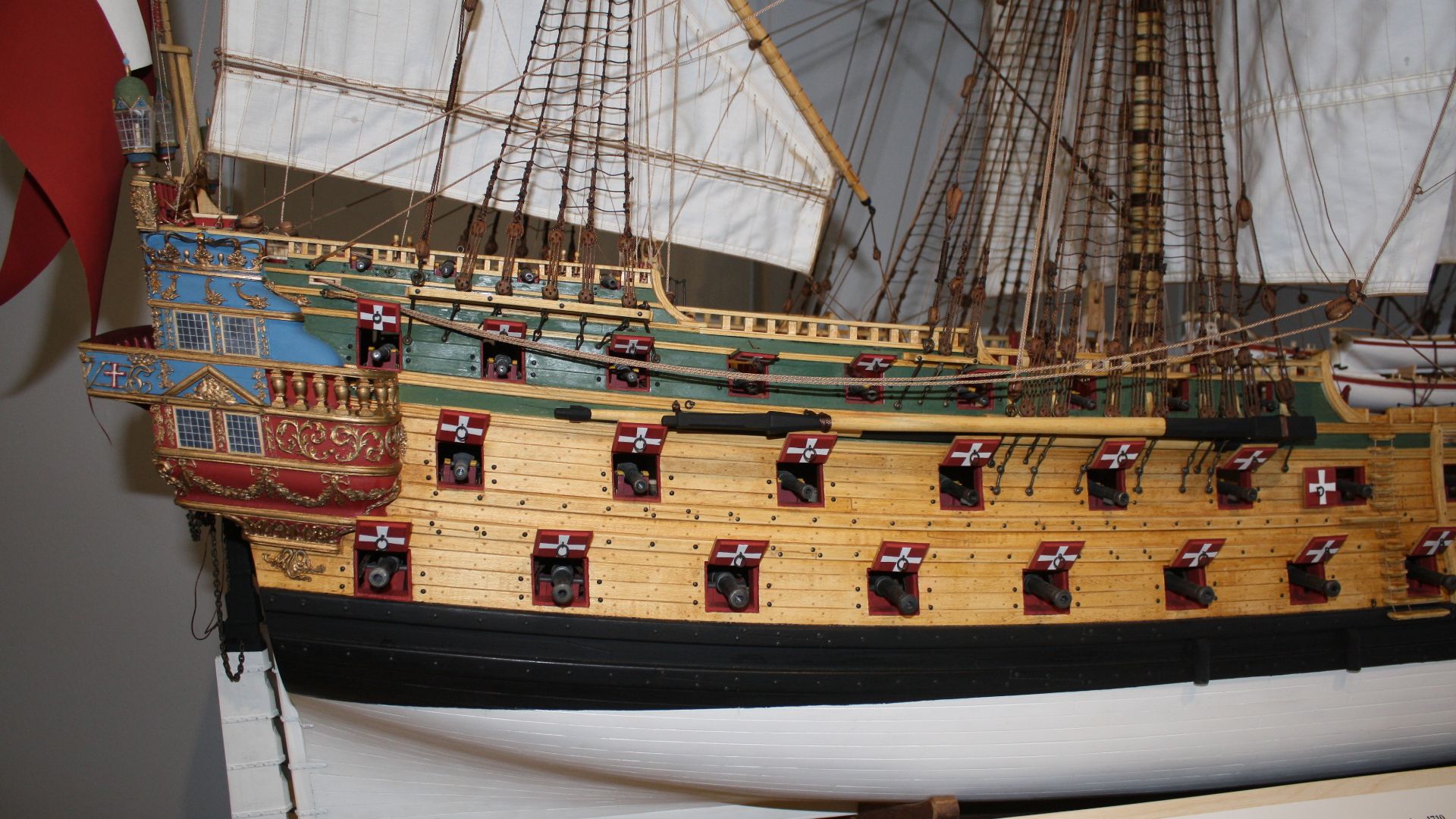 Aft part of the Dannebroge.