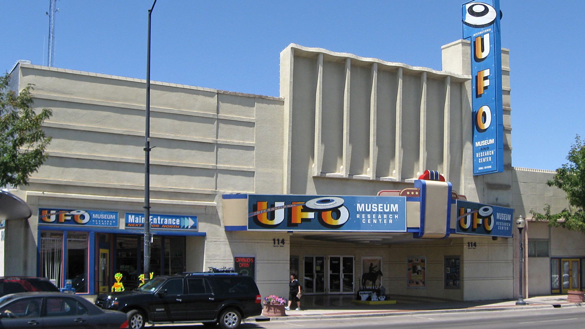 International UFO Museum and Research Center, located at 114 North Main in Roswell, New Mexico.
