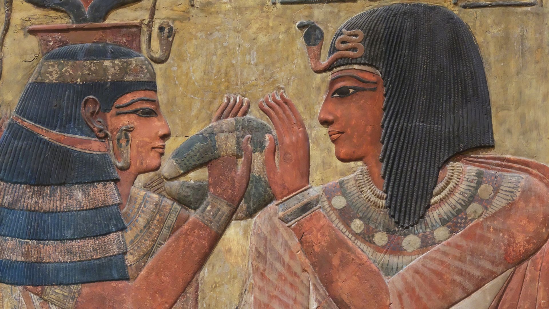 File:Relief de Séthi I et Hathor - Musée du Louvre Antiquités Egyptiennes N 124 ; B 7 ; Champollion n 1.jpg