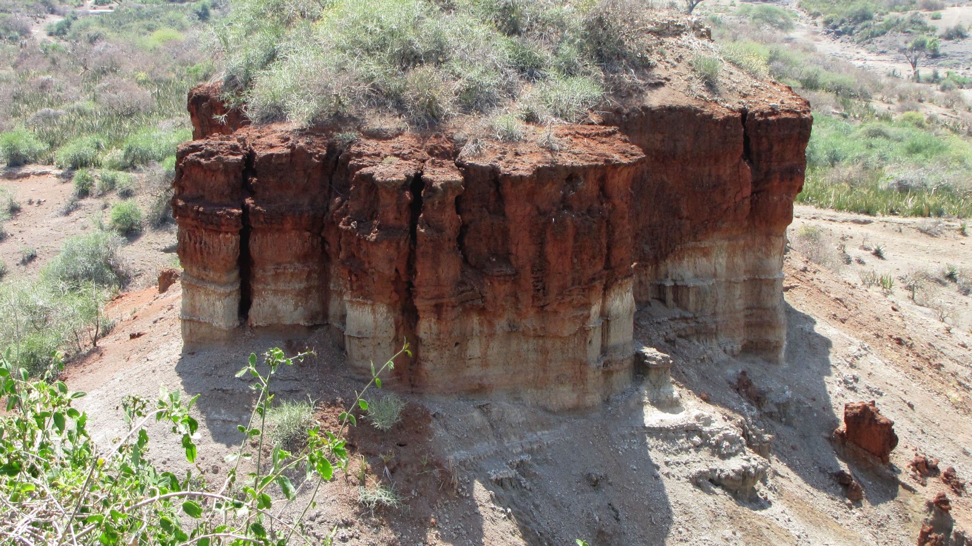 View on monolith at Olduvai Gorge, Tanzania