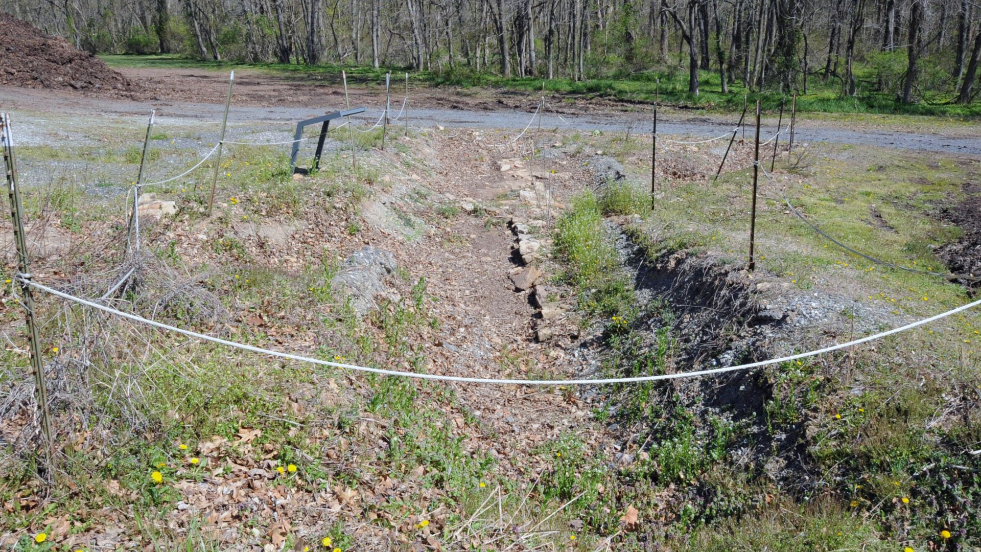 A GUN POWDER MILL WAS ESTABLISHED HERE IN 1776 BUT LASTED ONLT ABOUT 9 MONTHS BECAUSE AFTER THE LOSS AT THE BATTLE OF BRANDYWINE WASHINGTON ORDERED ALL THE MATERIALS MOVED FURTHER WEST TO HUMMELSTOWN.  SEVERAL DAYS LATER A TROOP OF HESSIANS ARRIVED AND DE