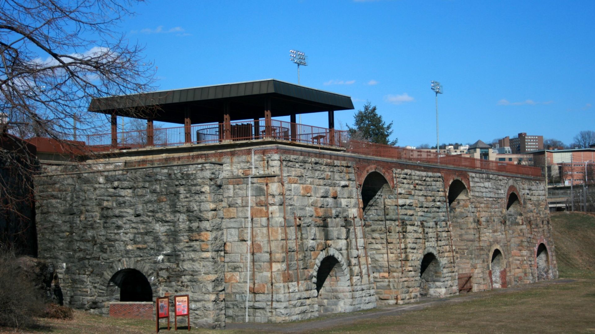 Photograph of the Scranton Iron Furnaces in Scranton, Pennsylvania, United States of America.