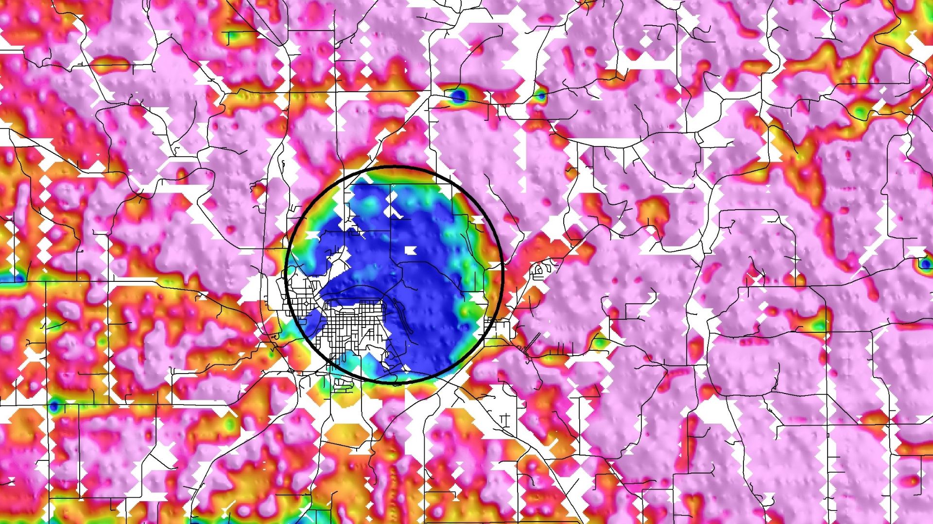 Recent airborne geophysical surveys near Decorah, Iowa are providing an unprecedented look at a 470- million-year-old meteorite crater concealed beneath bedrock and sediments.
The recent geophysical surveys include an airborne electromagnetic system, whic