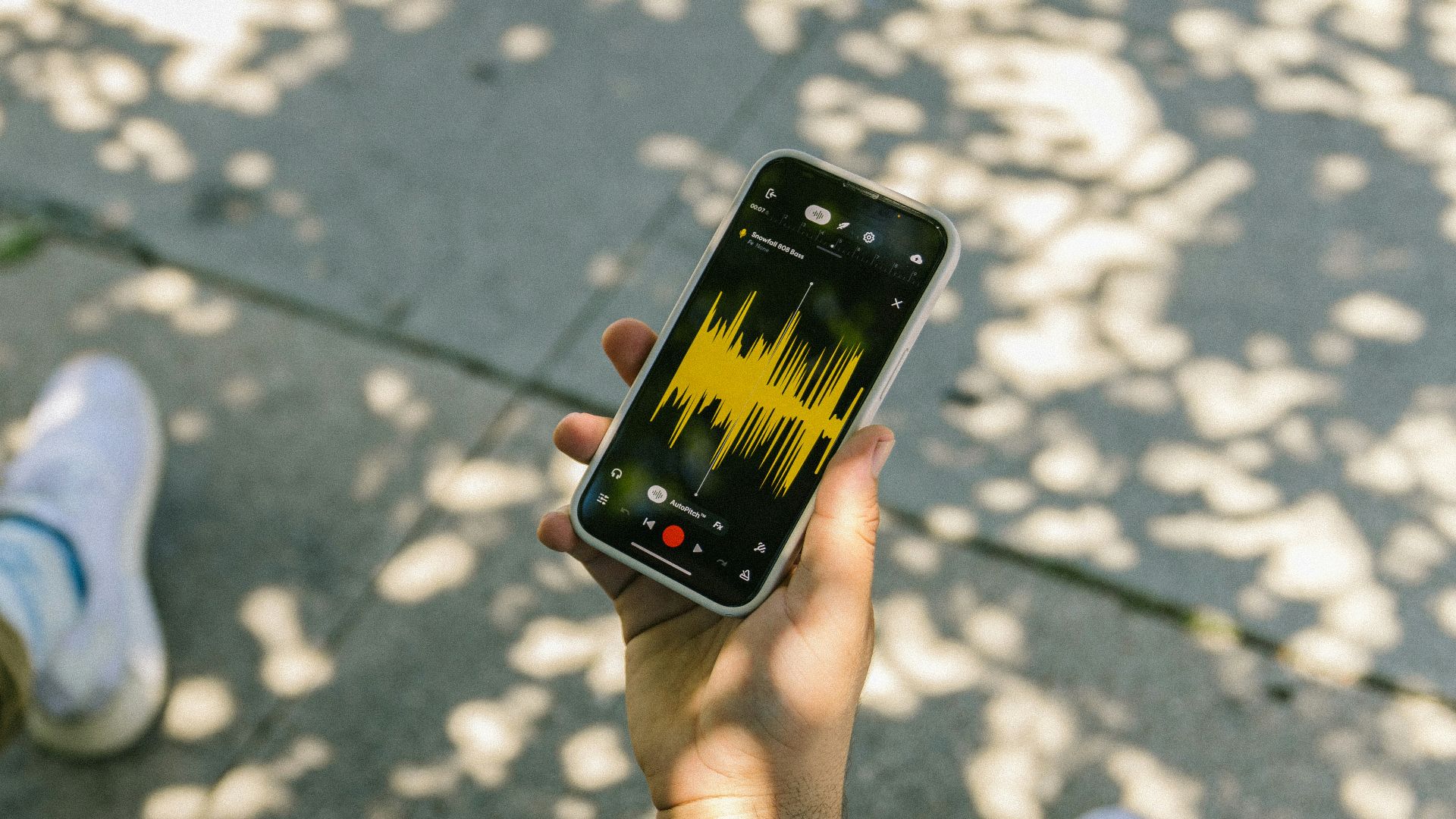 a person holding a phone
