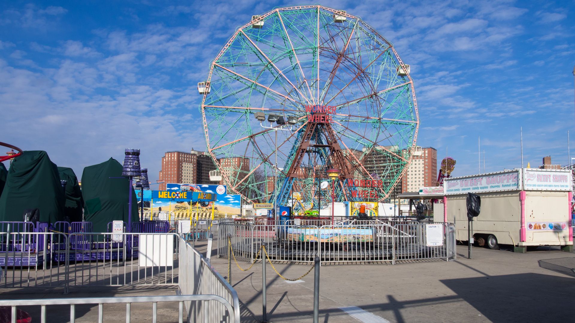 The Wonder Wheel on Coney Island.