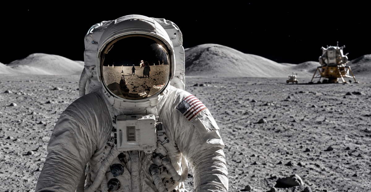 astronaut on the moon
