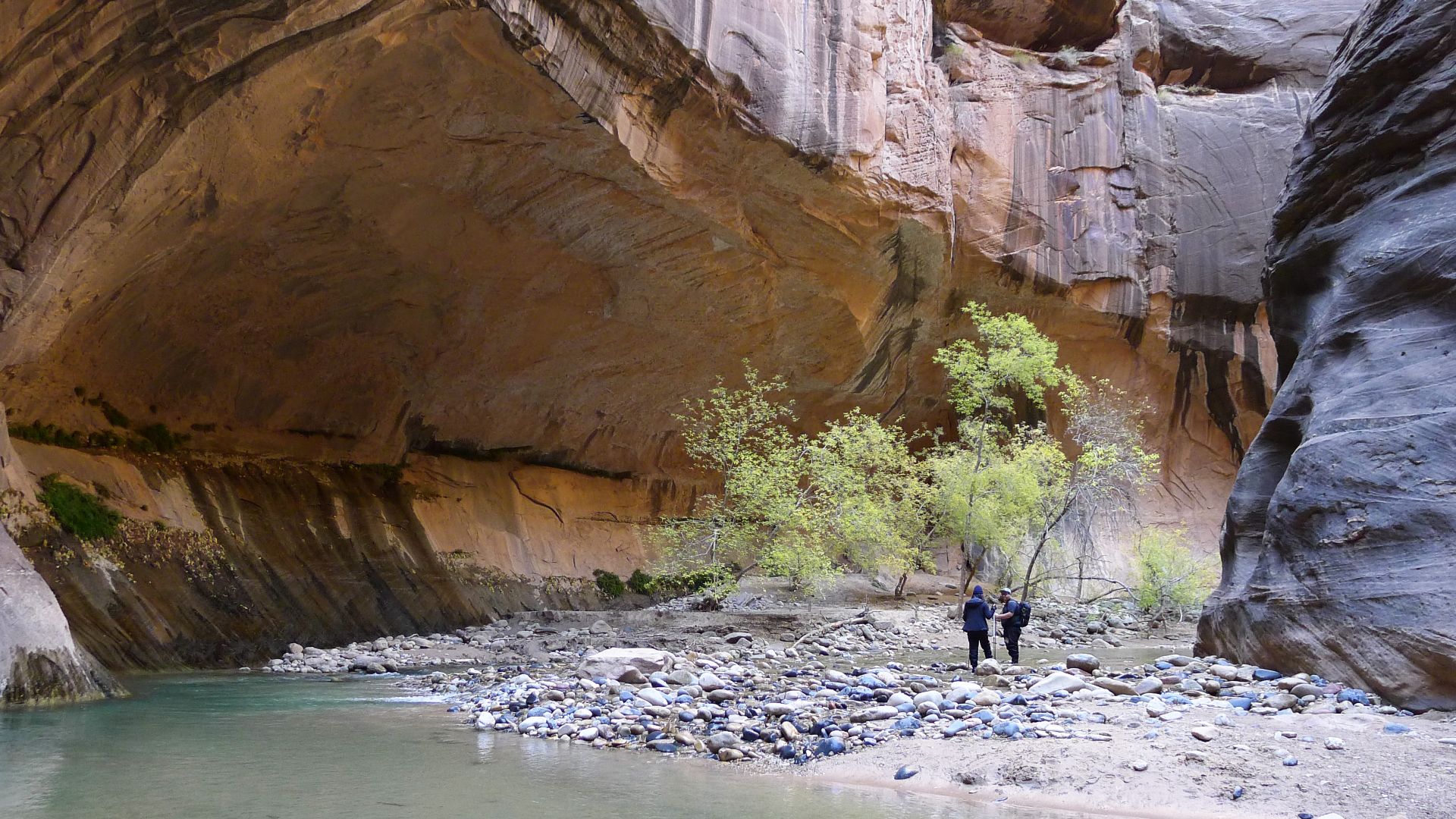A November hike up the Narrows in Zion National Park, Utah.
