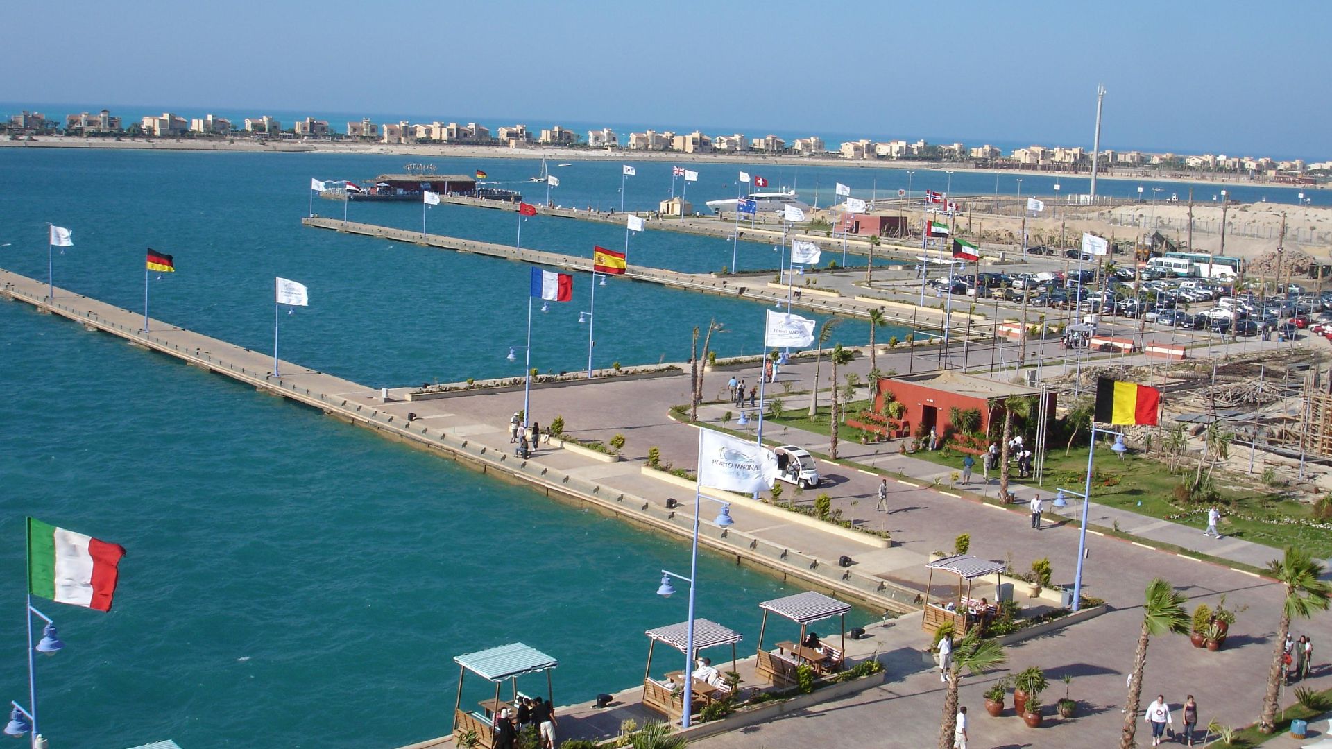 a view for the port of Marina