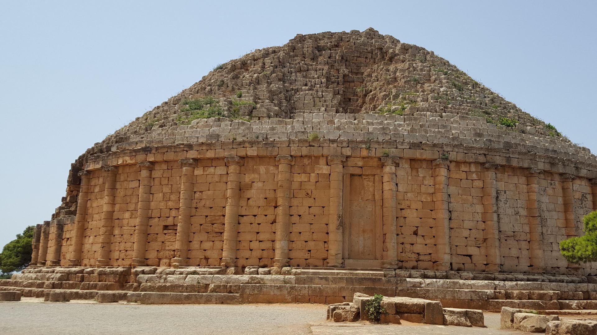 The tomb of King Juba II and Queen Cleopatra Selene (daughter of the Cleopatra and Mark Antony) just west of Algiers.