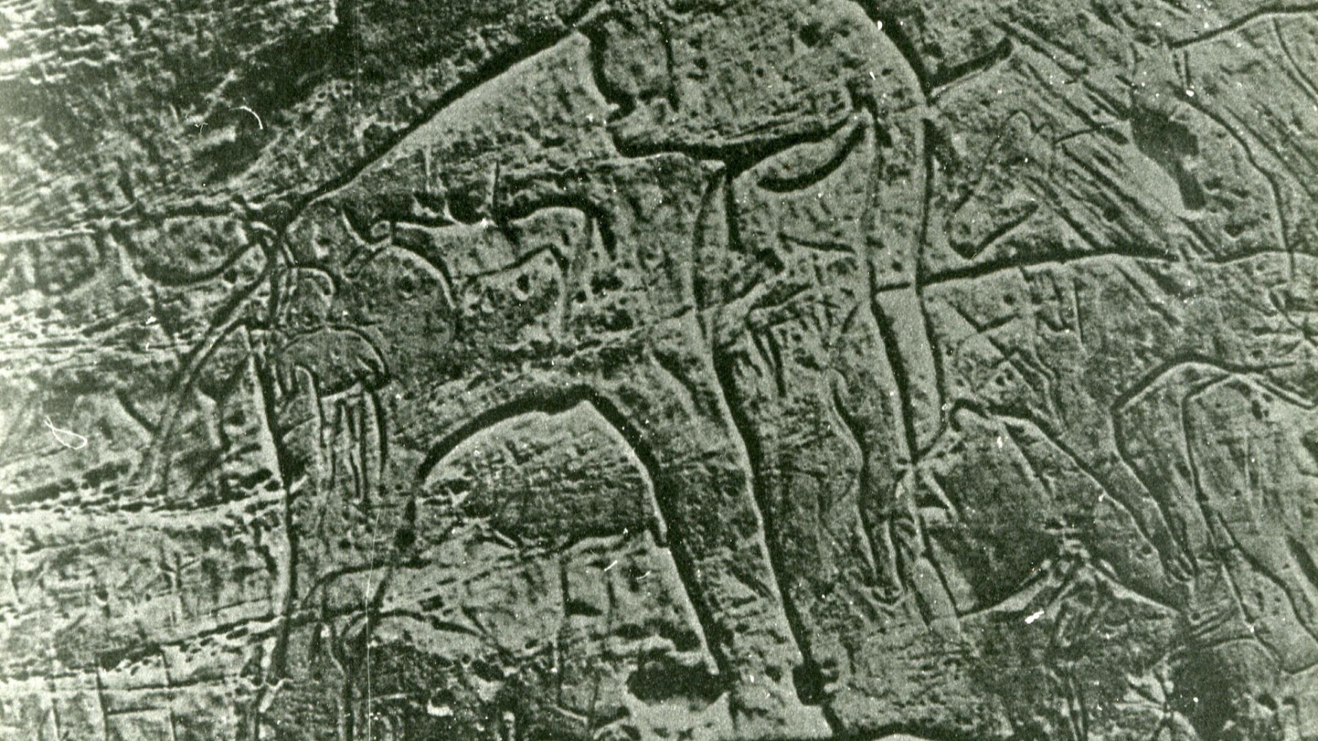gravure préhistorique de la région de Djelfa (Algérie), plus précisément Oued el Hesbaïa Daïra de Sidi Makhlouf la Wilaya de Laghouat.