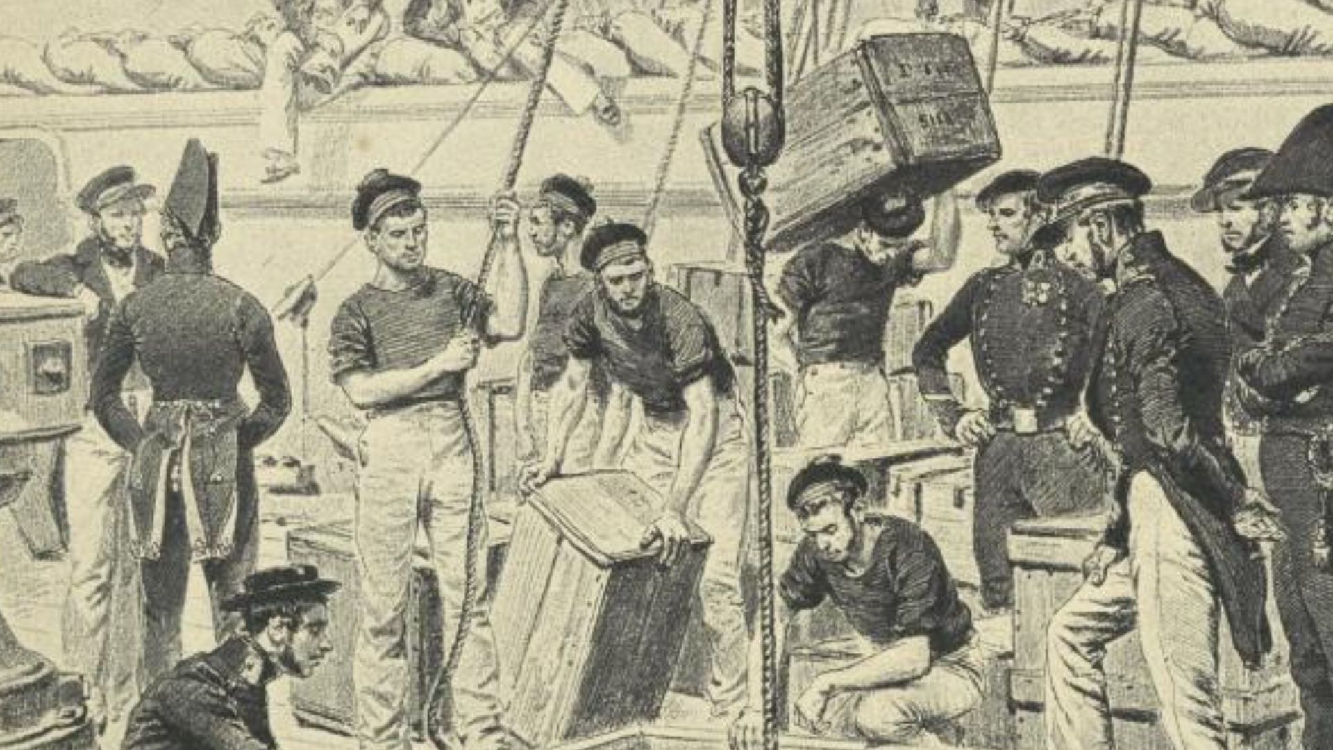 The French expedition embarks to Algiers, 1830