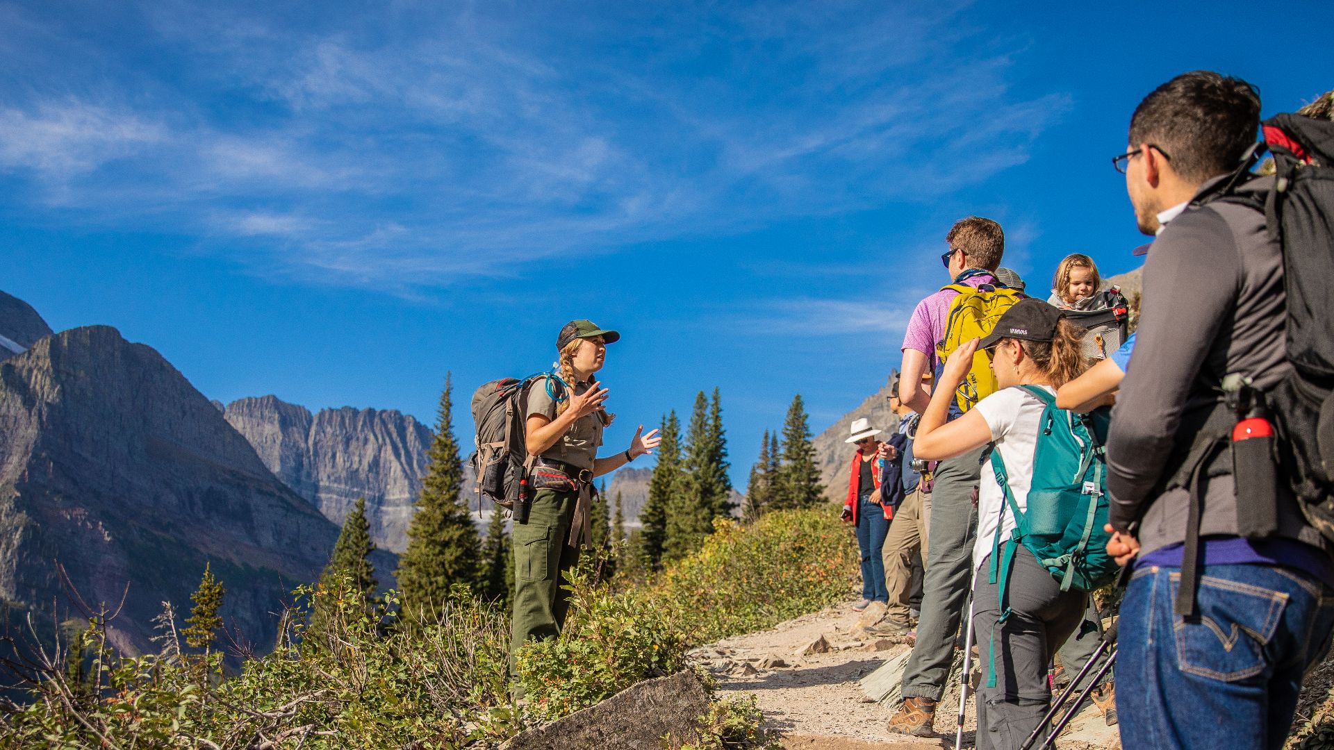 Park Ranger Leading a Hike