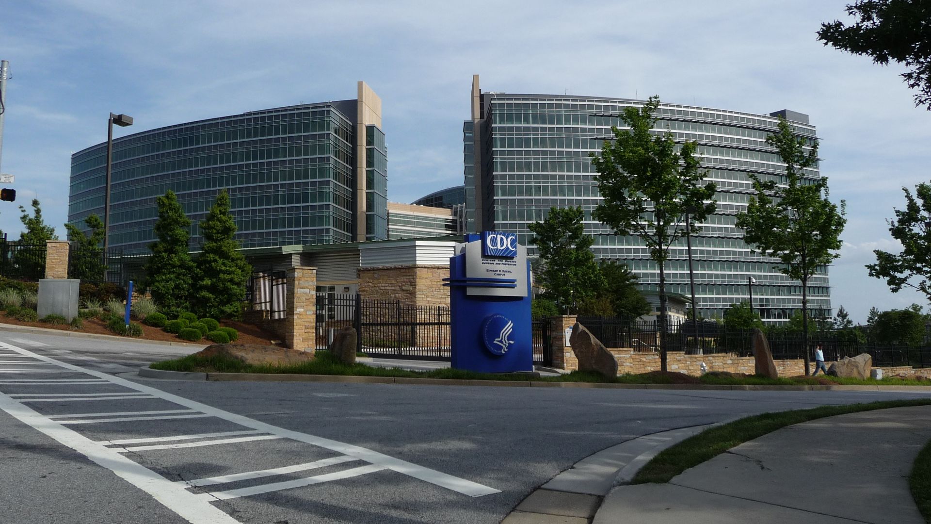 Entrance to the headquarters of the Centers for Disease Control and Prevention