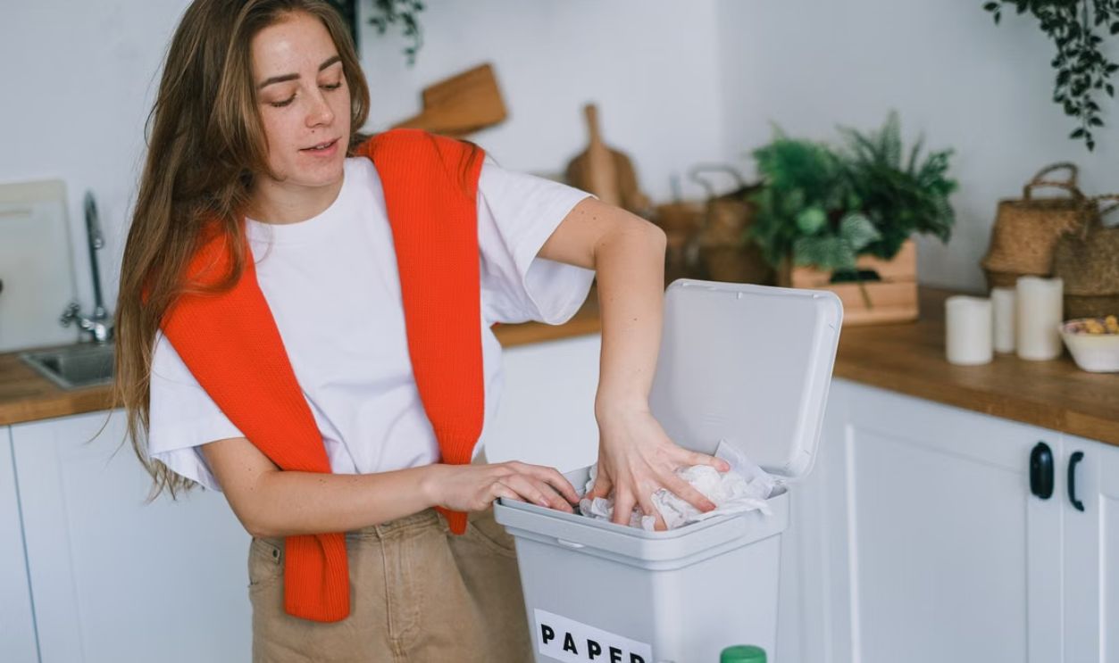 throwing trash 