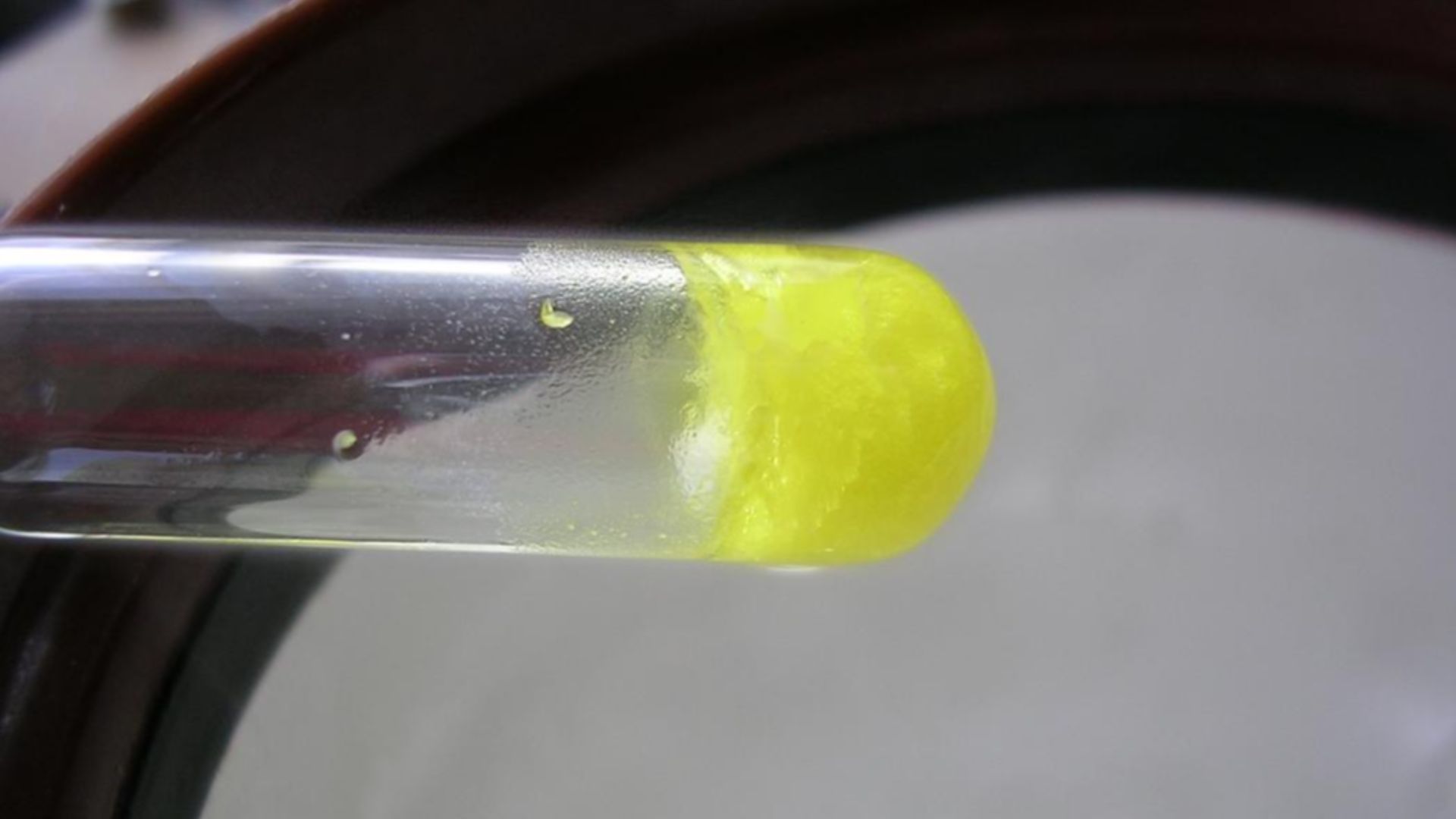 Solid Chlorine at -150°C