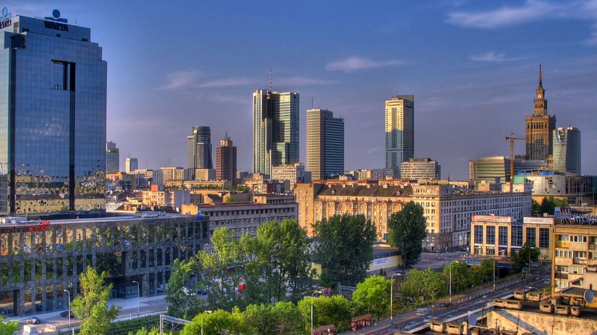Warsaw Downtown skyline