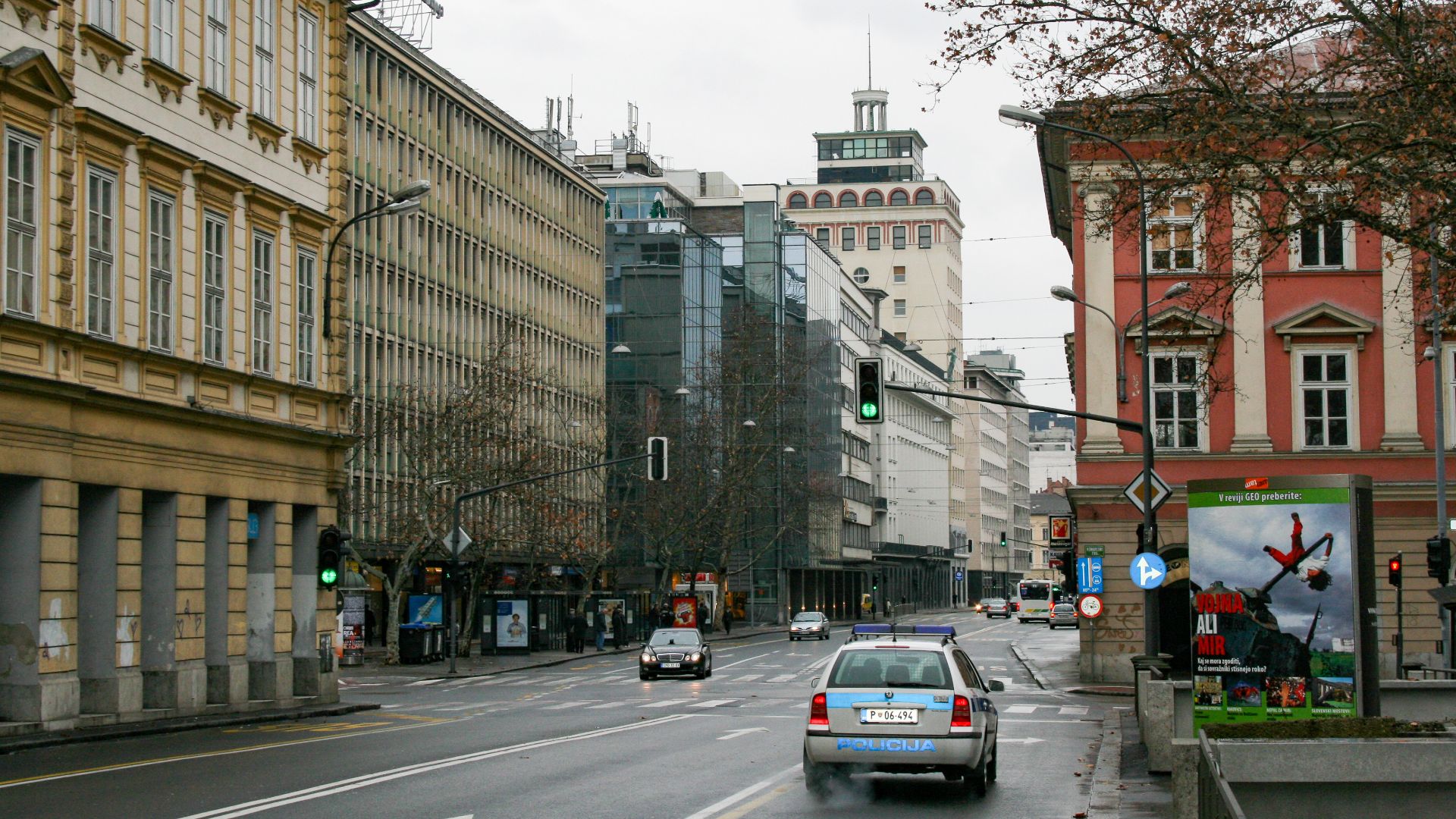 Downtown Ljubljana, Slovenia