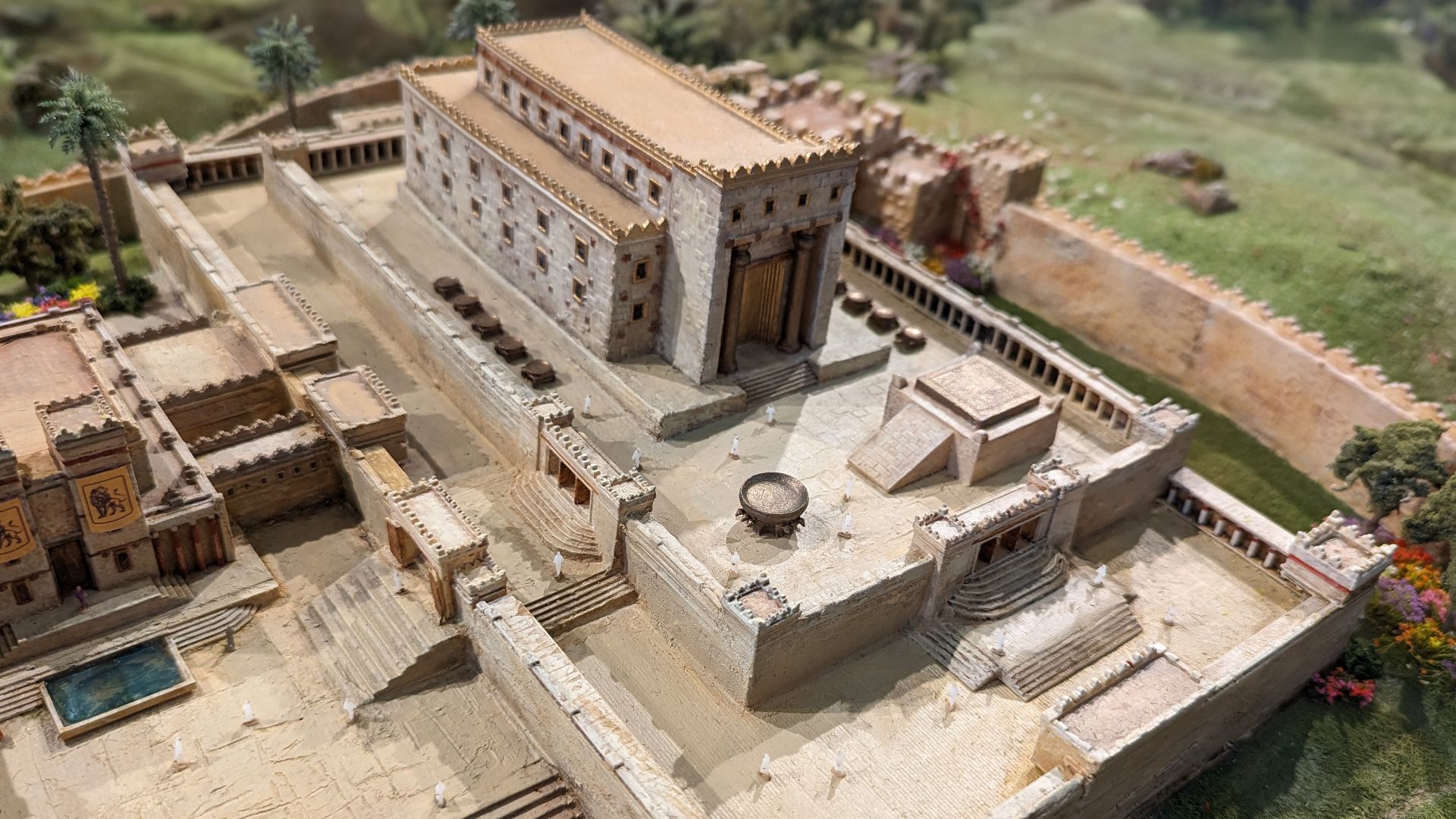 Model of Solomon's Temple in Jerusalem, circa 950 BC. Photographed at a special exhibit at the Armstrong Auditorium in Edmonton, Oklahoma.